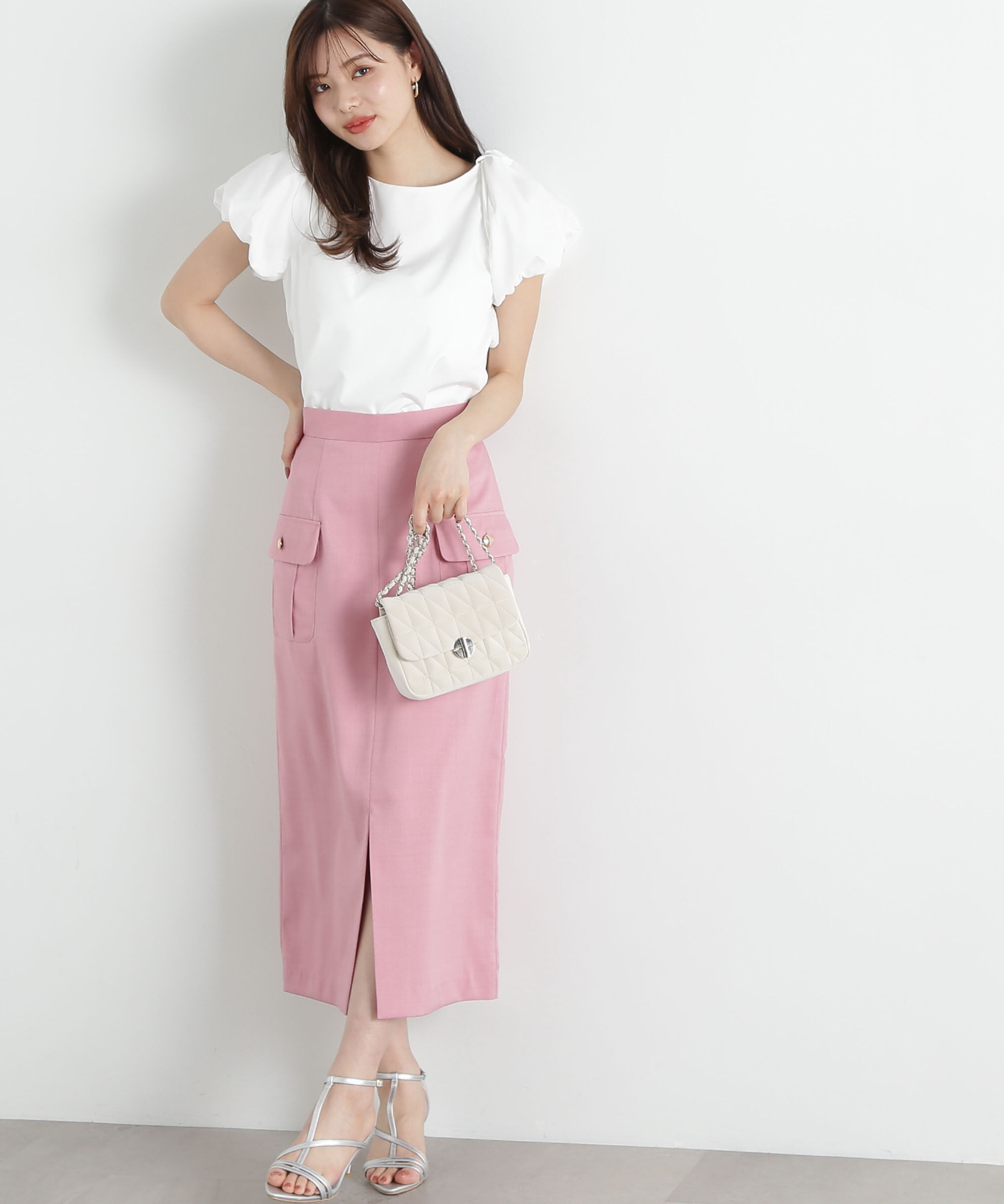 PROPORTION BODY DRESSING「ポケット付きナロースカート」|スカート|