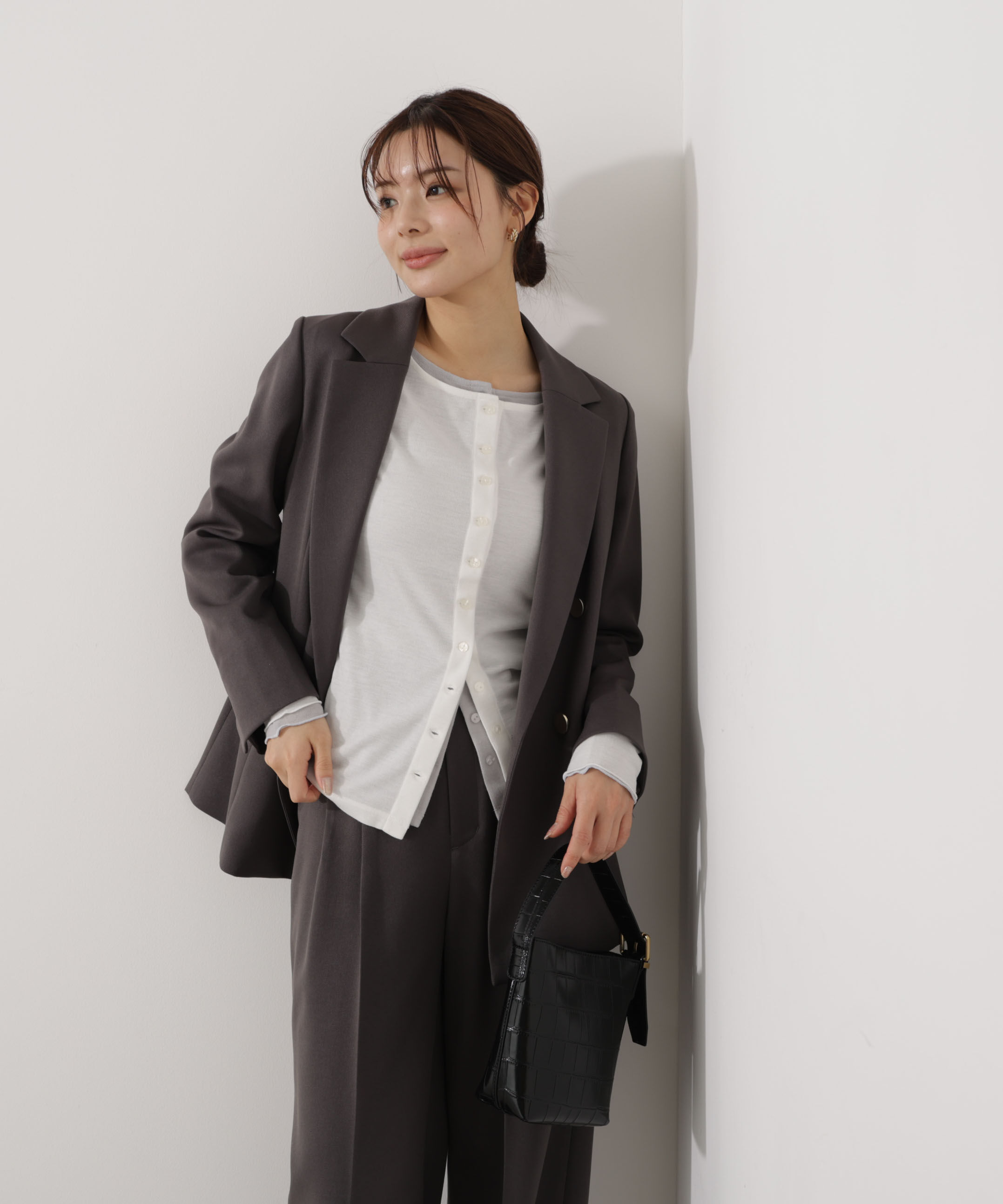 PROPORTION BODY DRESSING「〈a/mie〉シアーカットソー　26SS」|Tシャツ・カットソー|