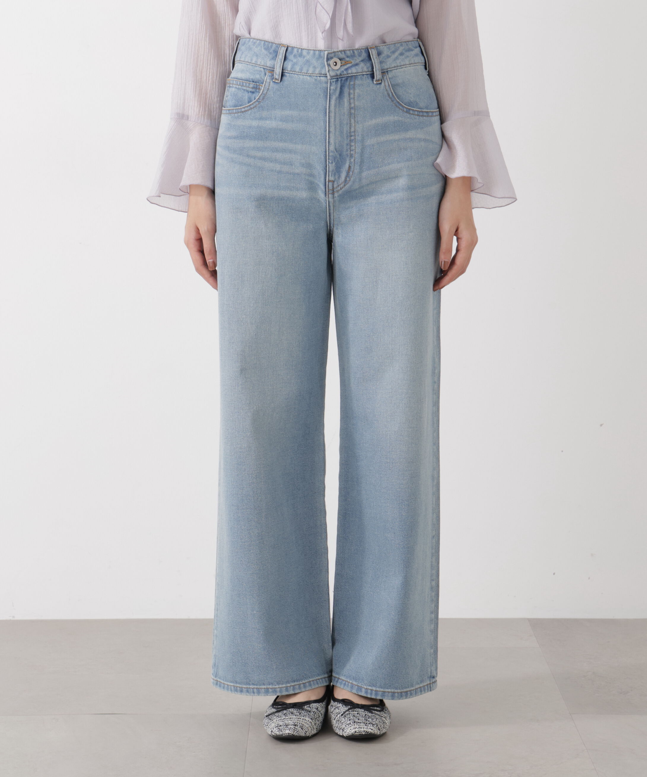 PROPORTION BODY DRESSING「〈a/mie〉ワイドデニムパンツ　26SS」|その他|