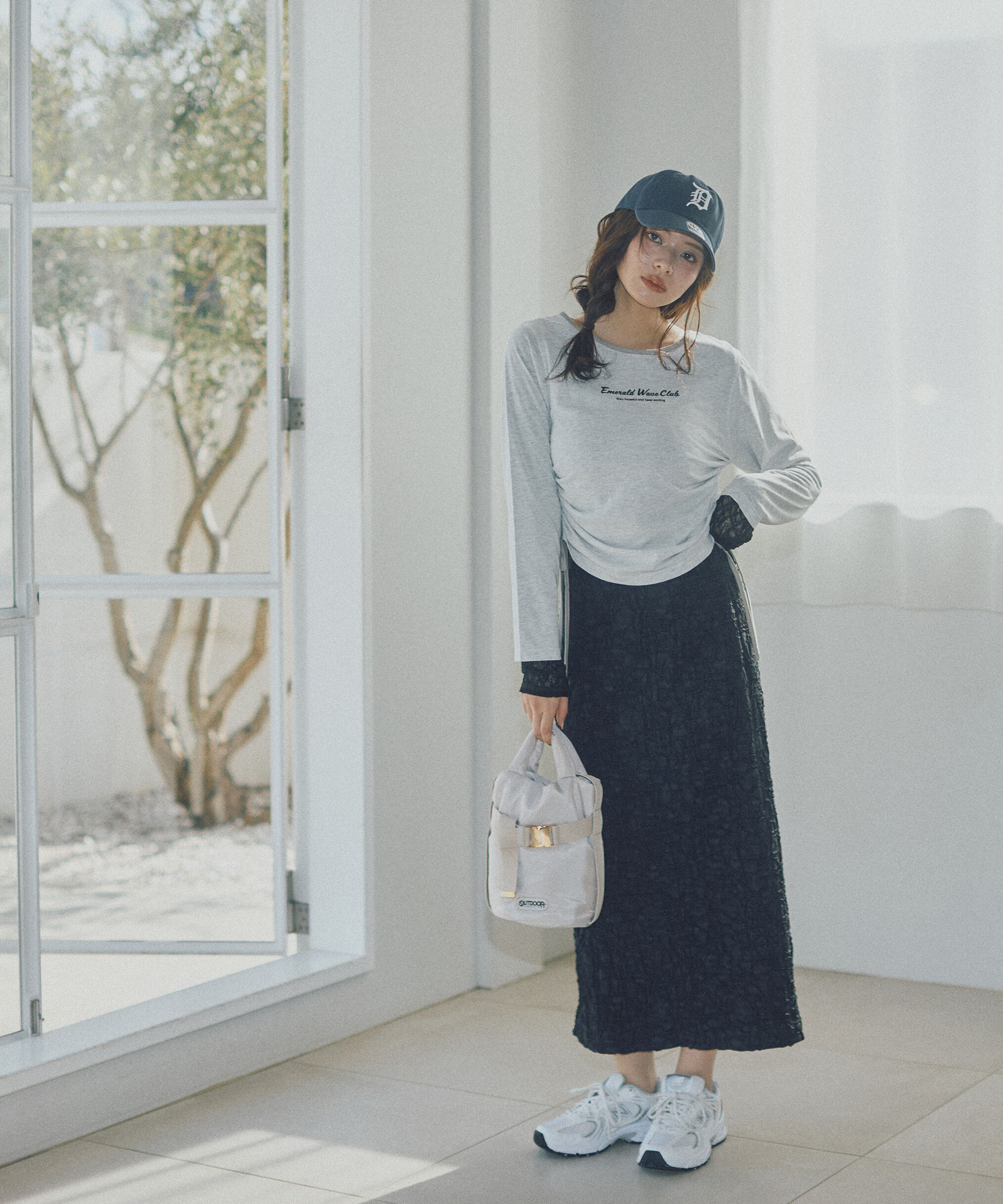 PROPORTION BODY DRESSING「〈a/mie〉ドロストシアートップス　　26SS」|Tシャツ・カットソー|