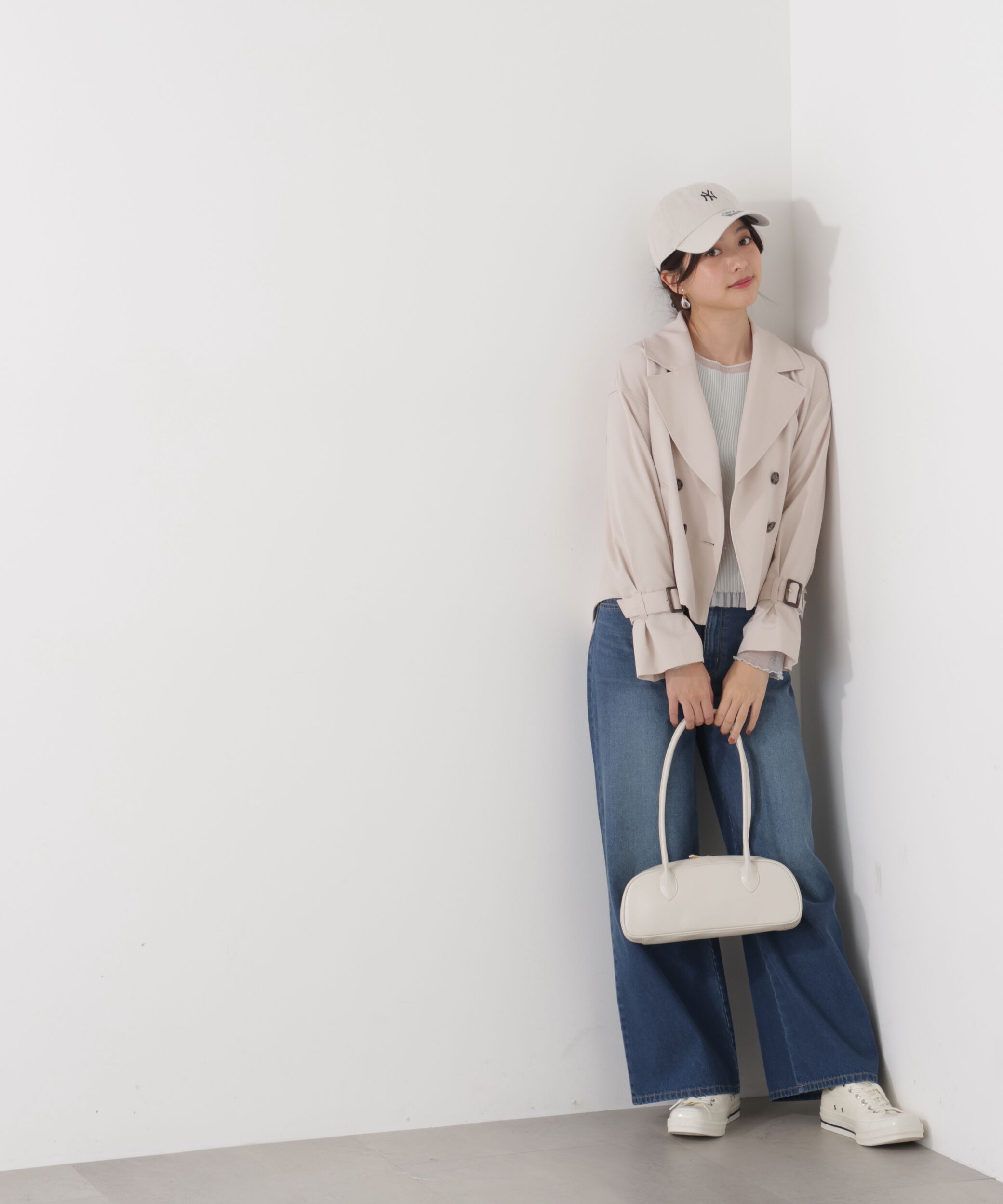 PROPORTION BODY DRESSING「部分シアーフレアスリーブニットトップス　26SS」|ニット・セーター|