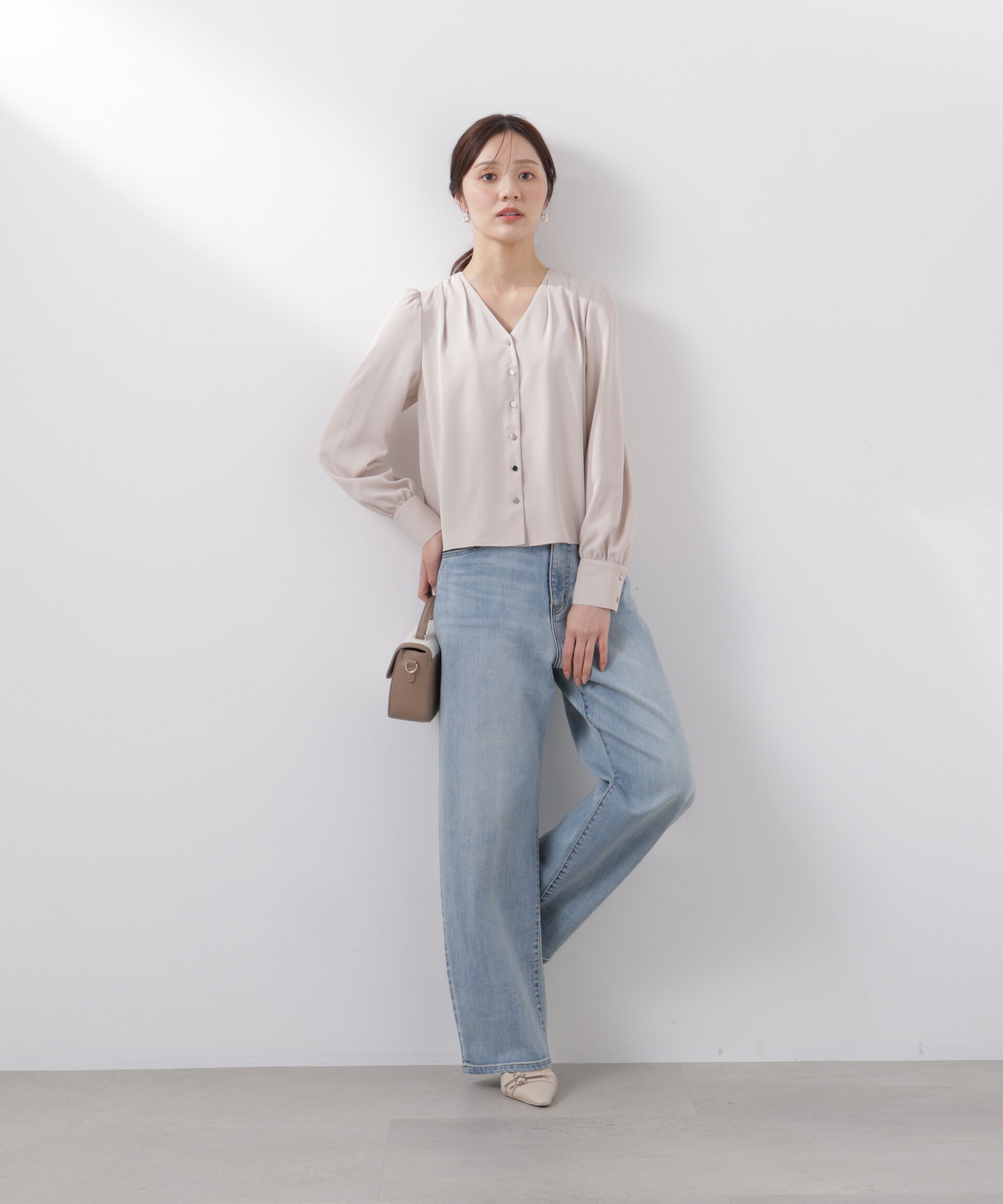 PROPORTION BODY DRESSING「キラ釦タックブラウス　26SS」|シャツ・ブラウス|