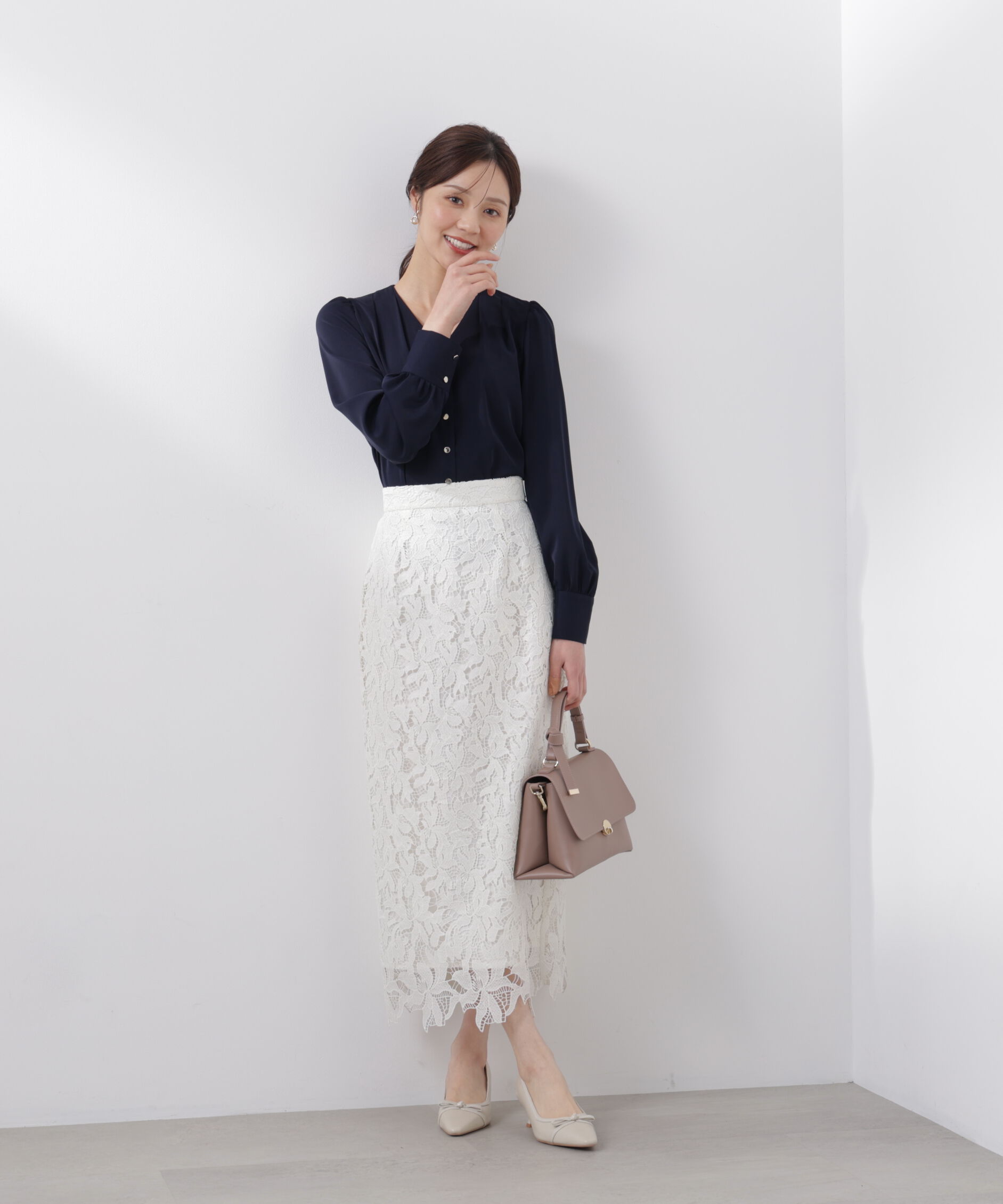 PROPORTION BODY DRESSING「キラ釦タックブラウス　26SS」|シャツ・ブラウス|