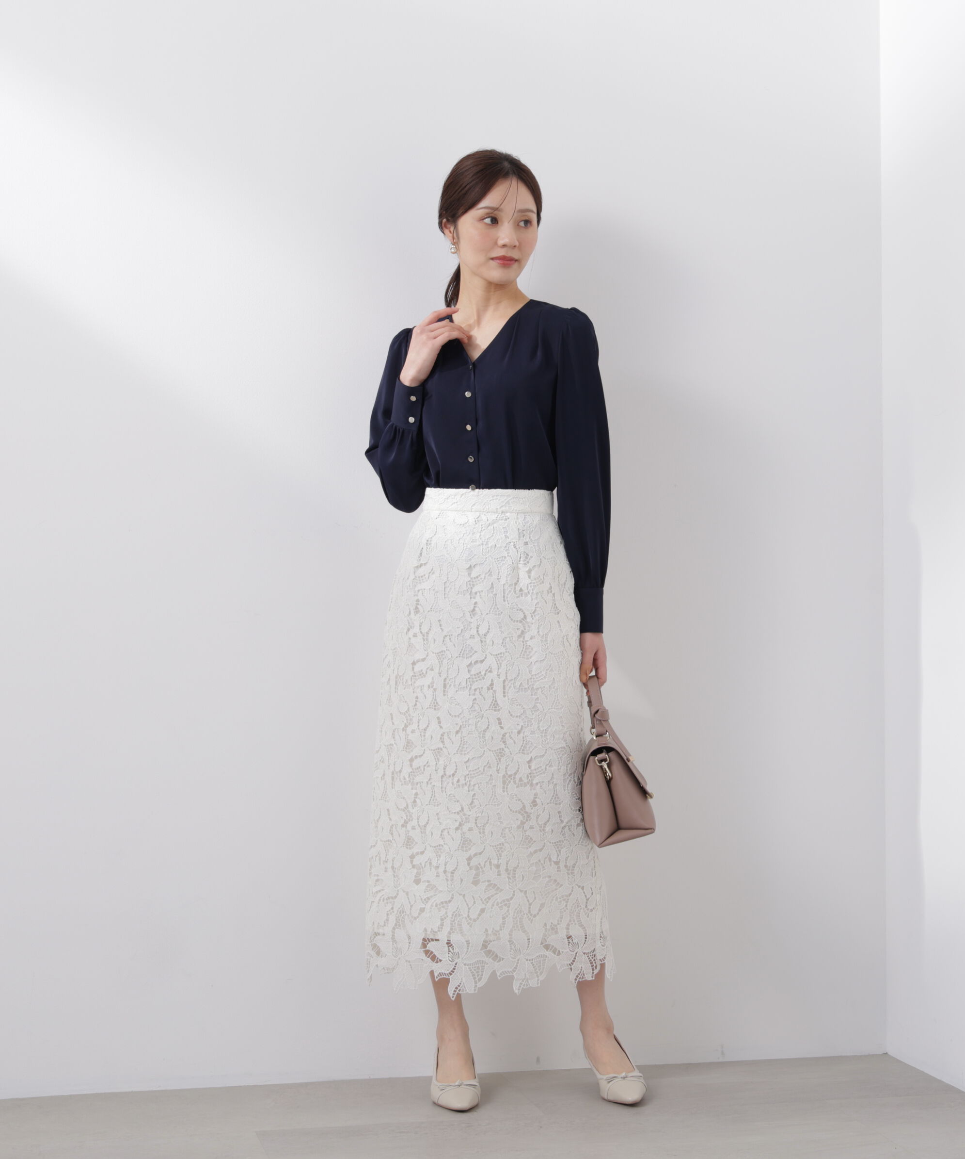 PROPORTION BODY DRESSING「キラ釦タックブラウス　26SS」|シャツ・ブラウス|