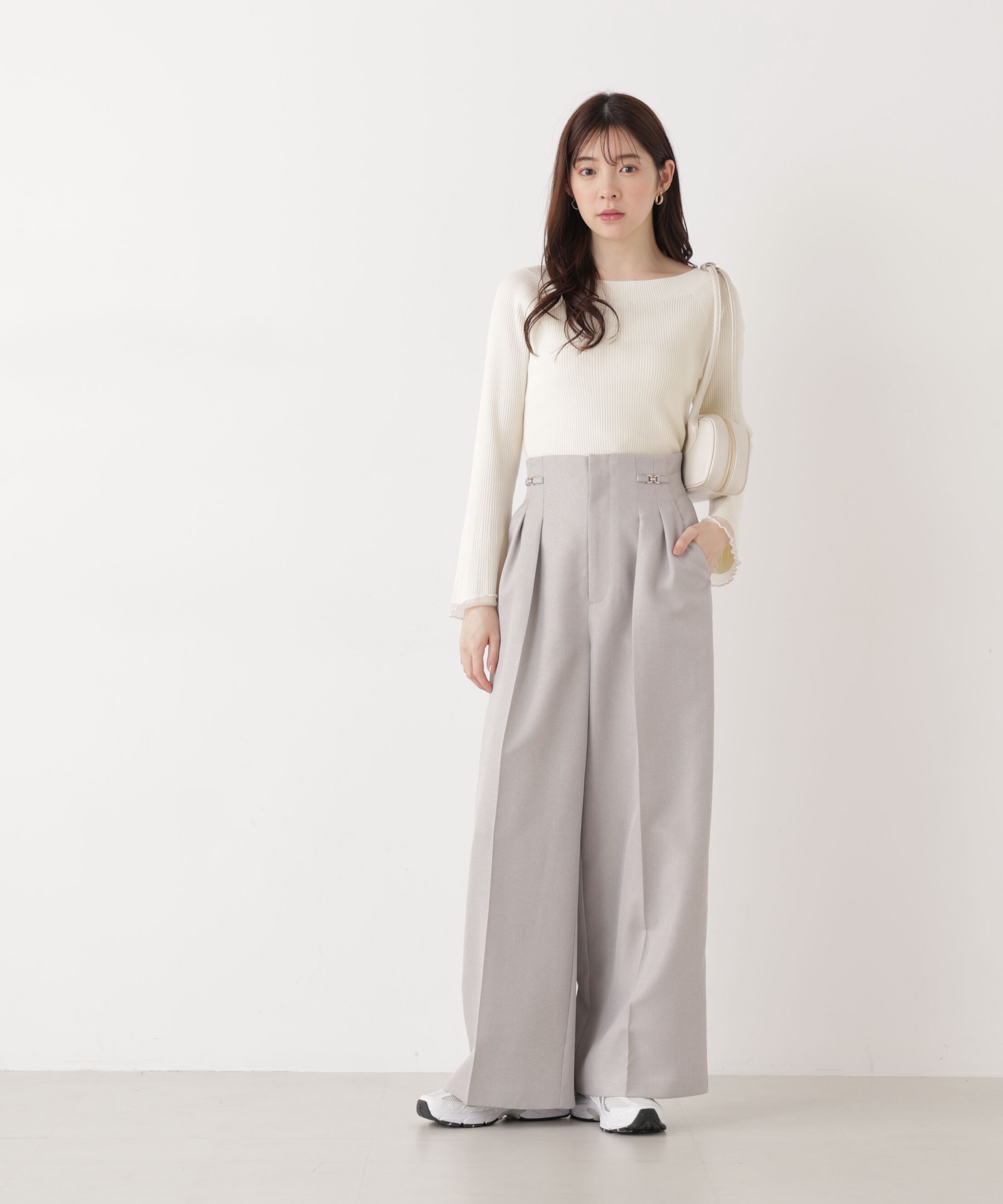 PROPORTION BODY DRESSING「ビットハイウエストワイドパンツ　26SS」|その他|