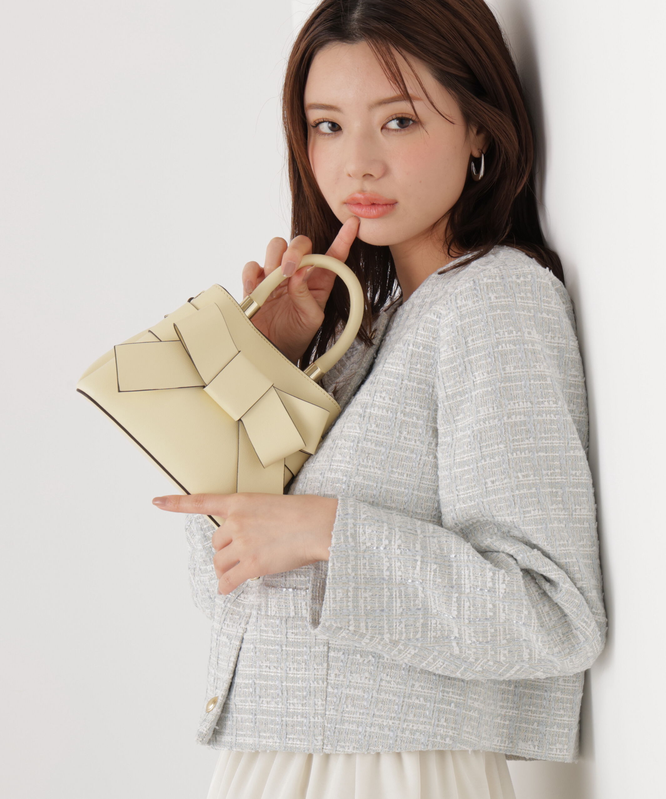 PROPORTION BODY DRESSING「フロントリボンバッグミニ　26SS」|その他|イエロー