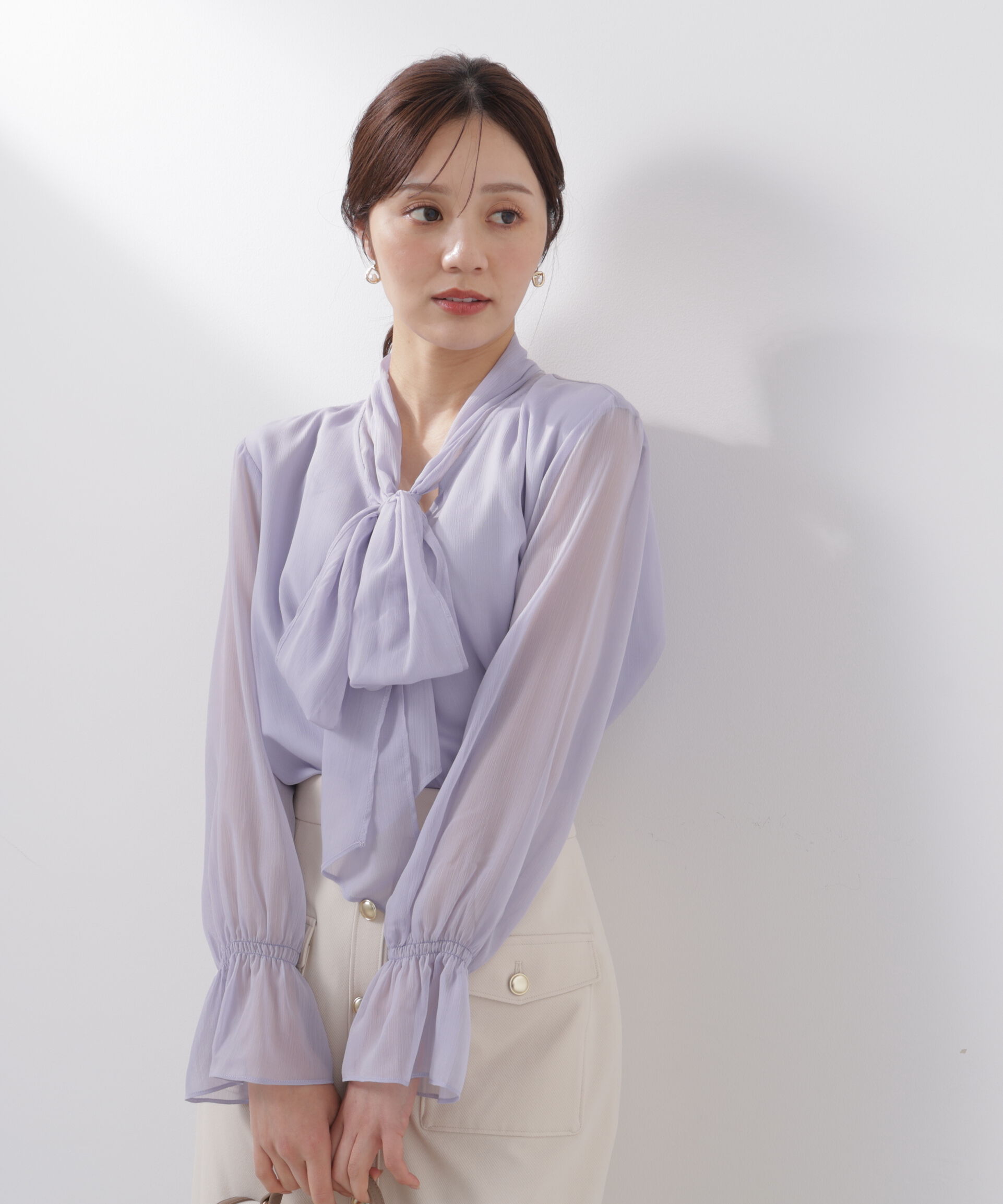 PROPORTION BODY DRESSING「ビッグリボンブラウス　26SS」|シャツ・ブラウス|