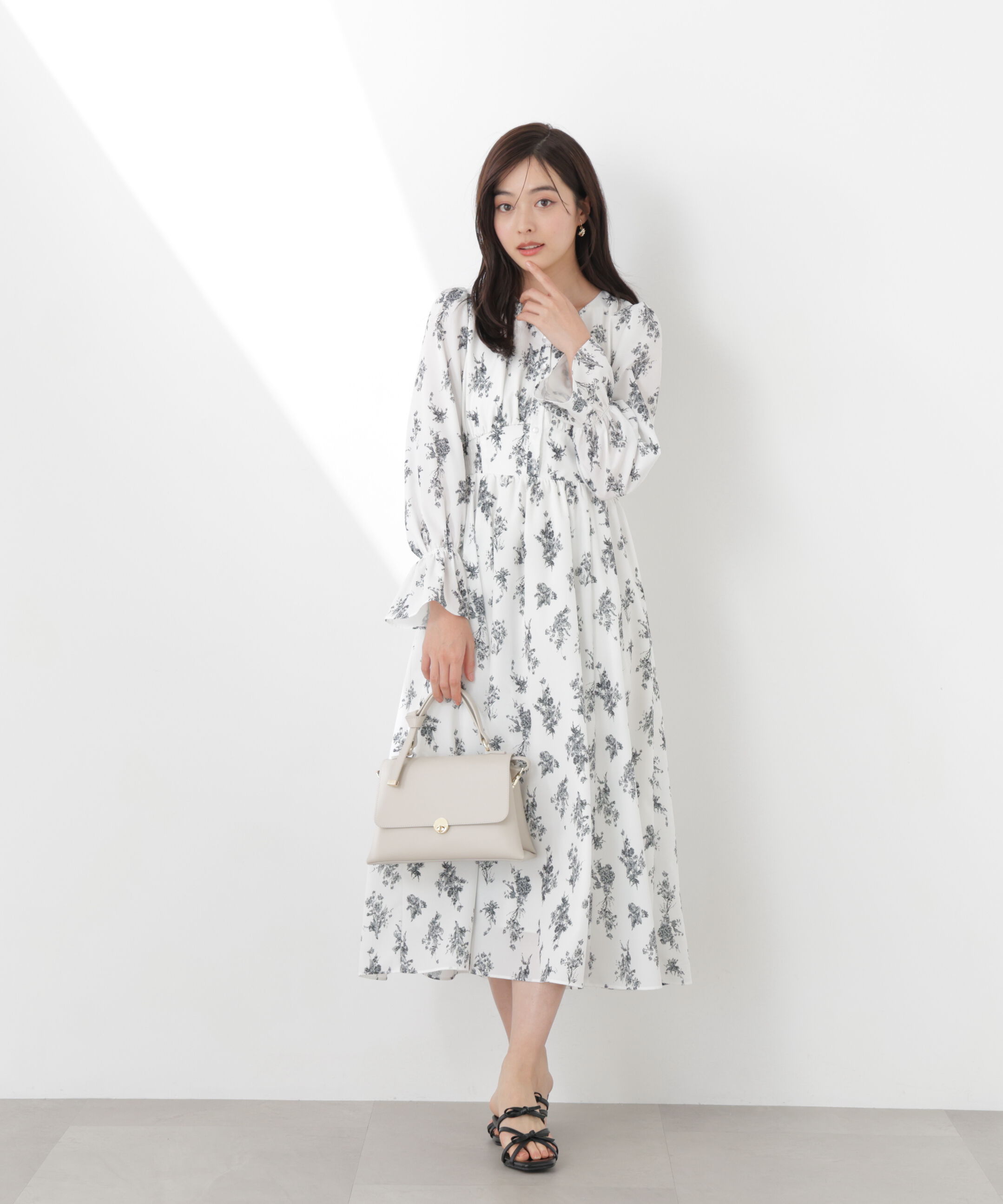 PROPORTION BODY DRESSING「フラワープリントワンピース　26SS」|ワンピース|