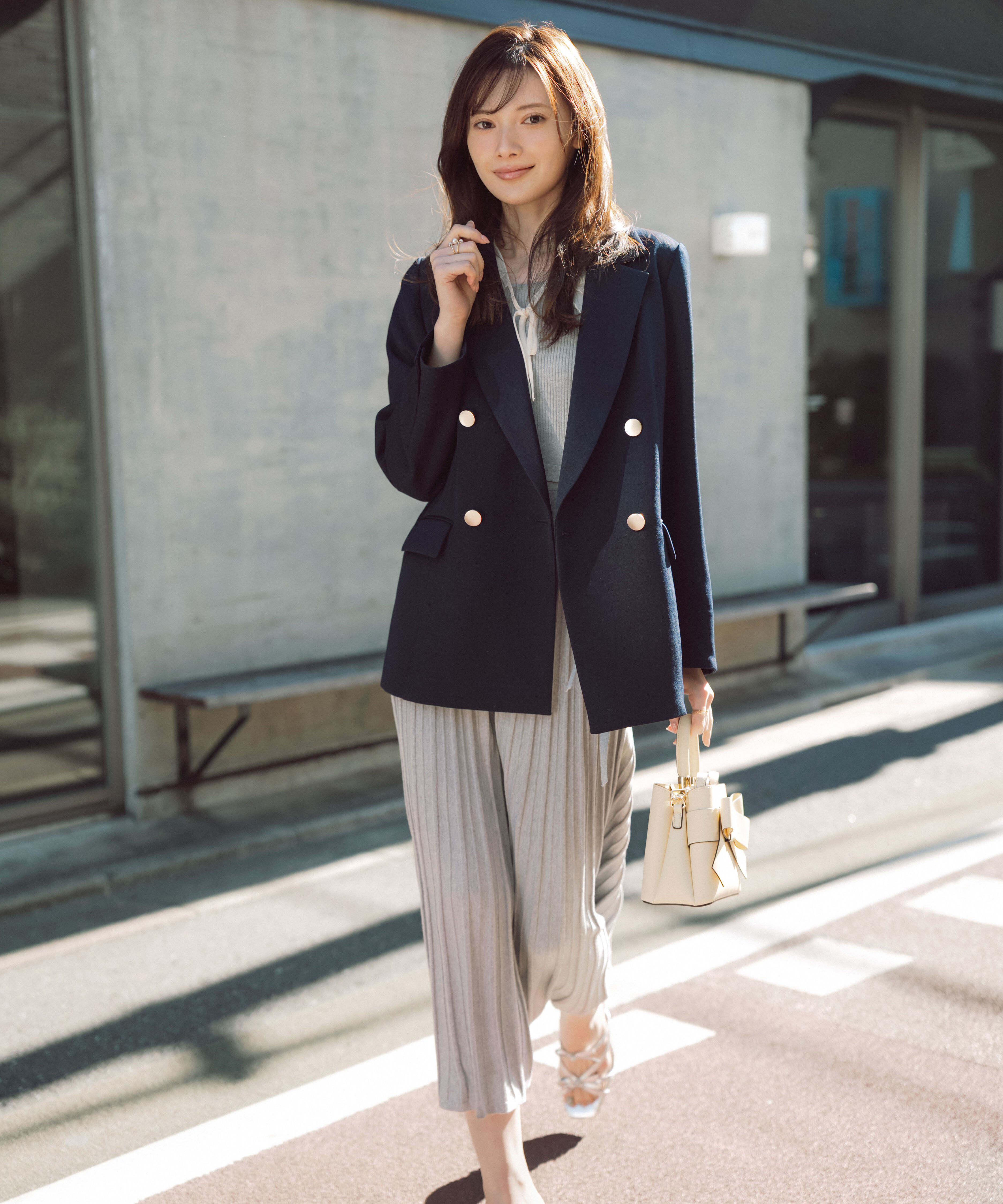 PROPORTION BODY DRESSING「＜セットアップ対応＞Wブレスト SETUP ダブルジャケット　26SS」|その他|ネイビー