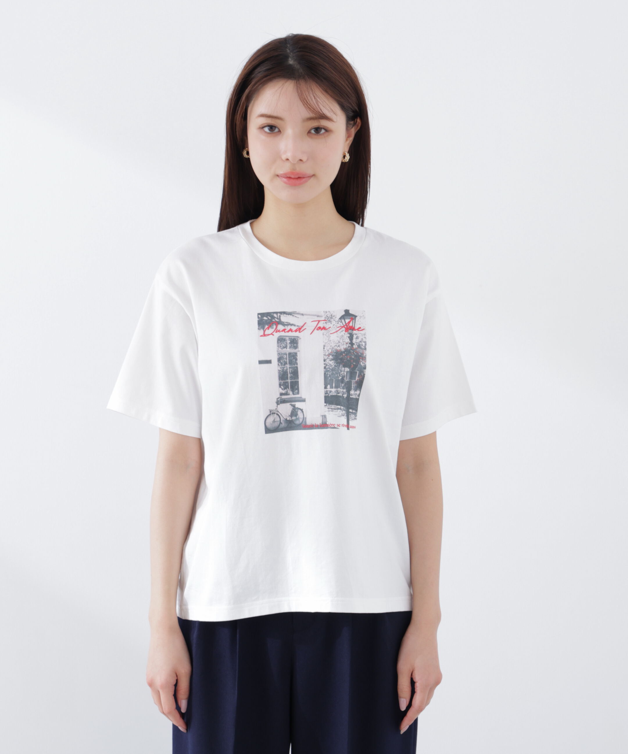 PROPORTION BODY DRESSING「〈a/mie〉フォトプリントT　26SS　」|Tシャツ・カットソー|