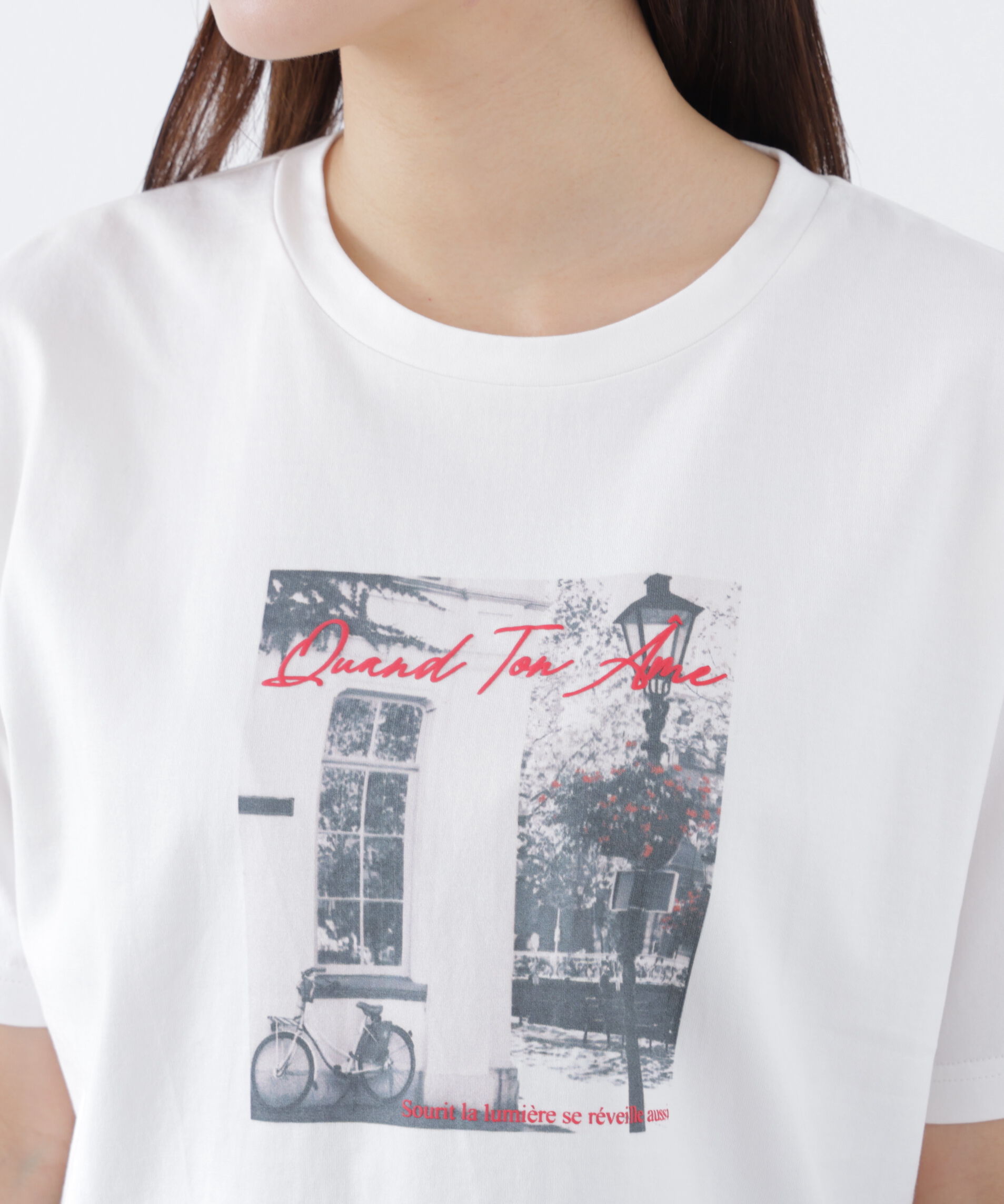 PROPORTION BODY DRESSING「〈a/mie〉フォトプリントT　26SS　」|Tシャツ・カットソー|