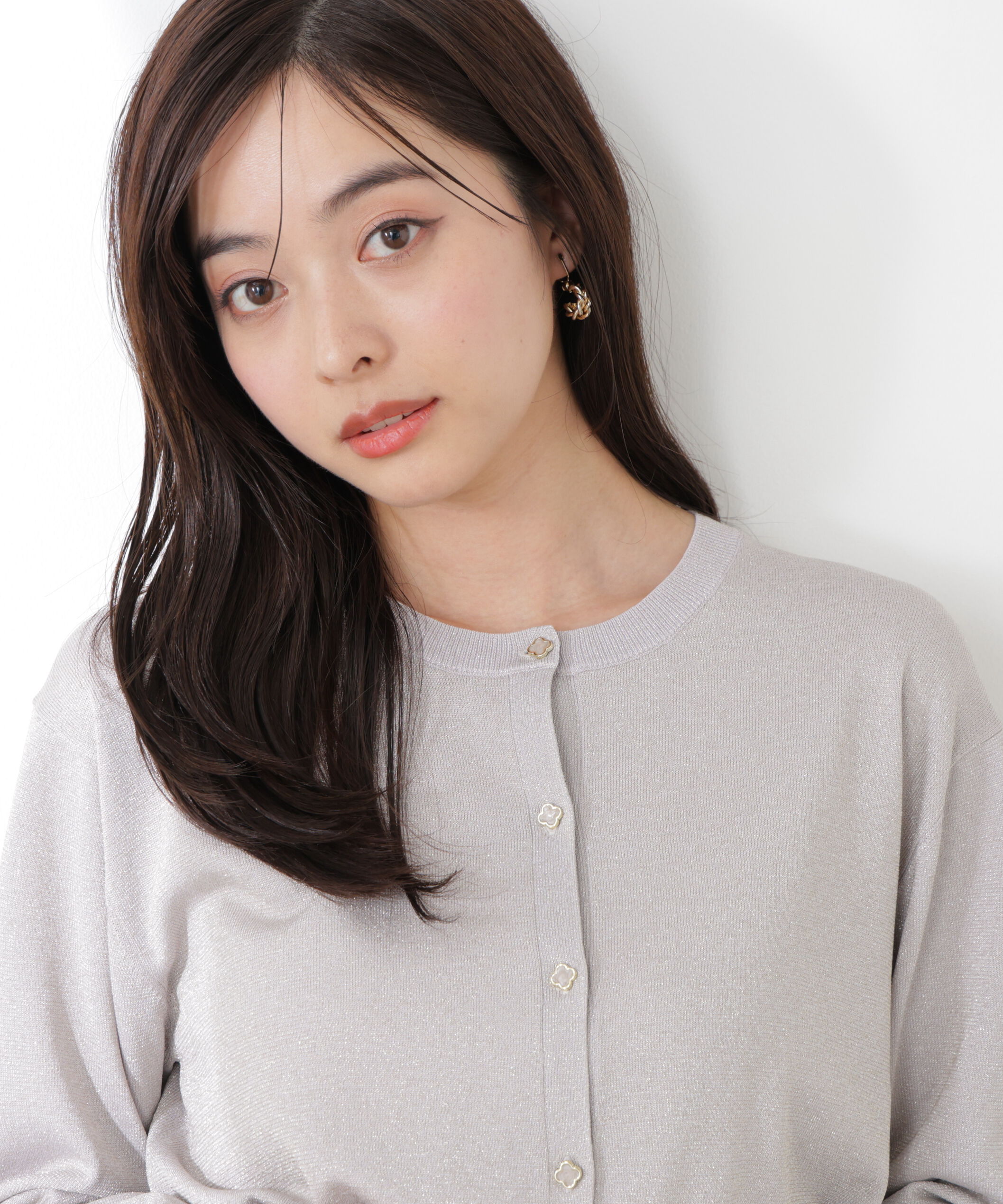 PROPORTION BODY DRESSING「＜ウォッシャブル/UV＞ベーシックカーディガン　26SS」|カーディガン|