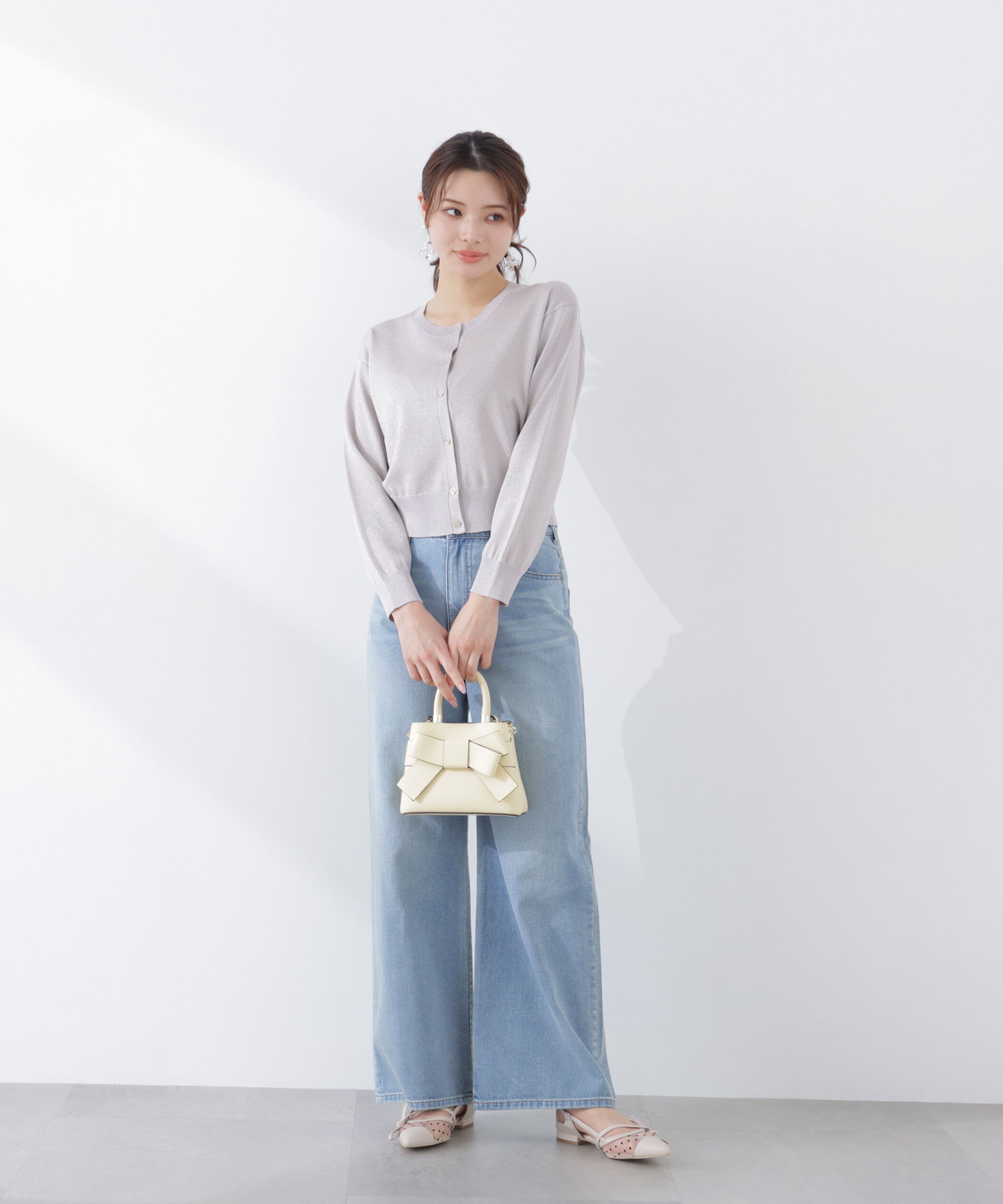 PROPORTION BODY DRESSING「＜ウォッシャブル/UV＞ベーシックカーディガン　26SS」|カーディガン|