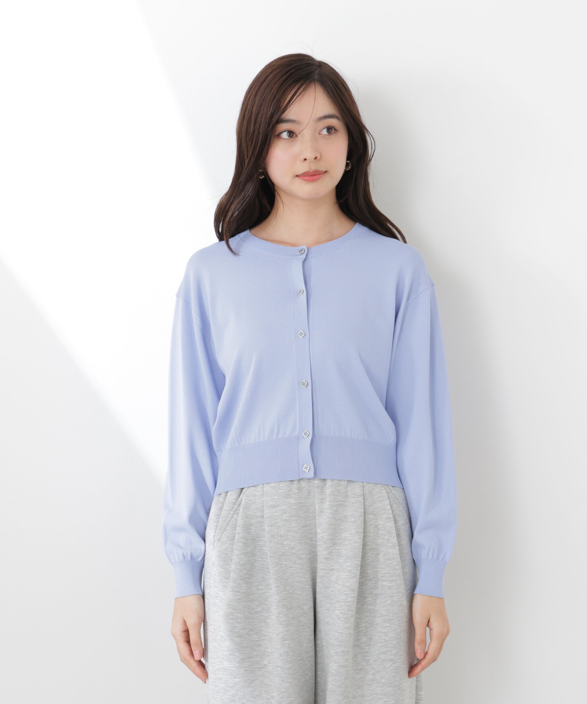 PROPORTION BODY DRESSING「＜ウォッシャブル/UV＞ベーシックカーディガン　26SS」|カーディガン|