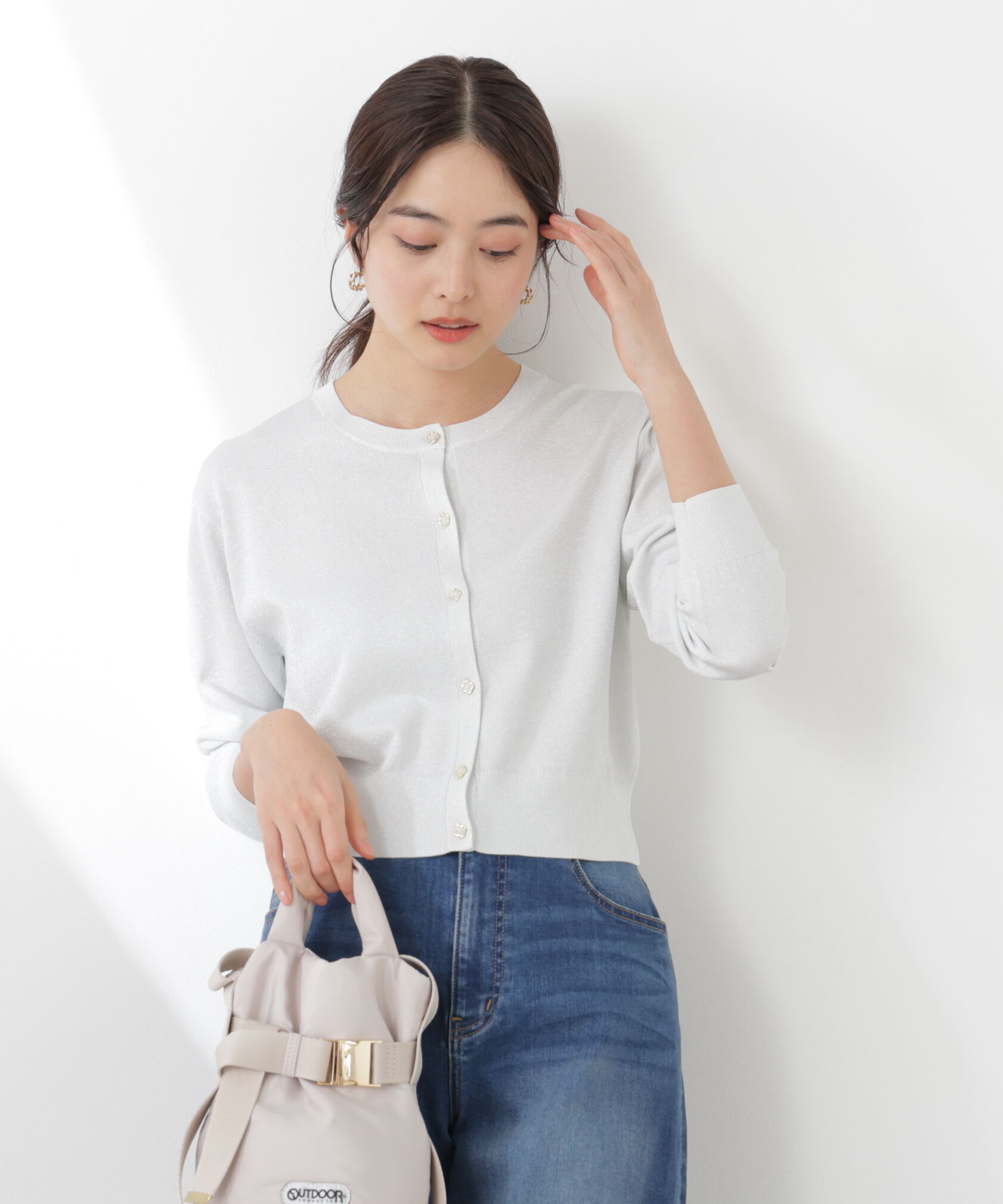 PROPORTION BODY DRESSING「＜ウォッシャブル/UV＞ベーシックカーディガン　26SS」|カーディガン|