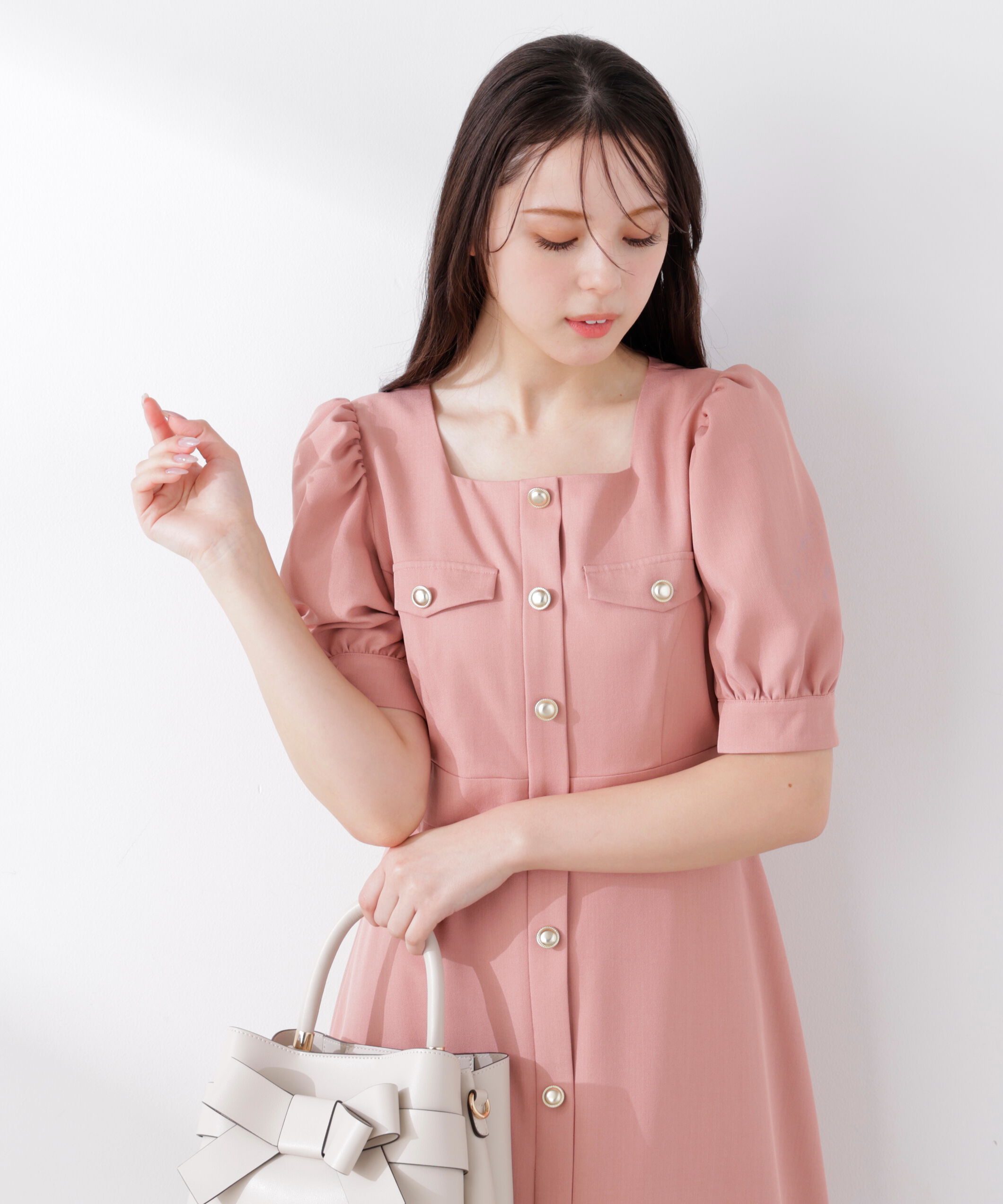 PROPORTION BODY DRESSING「フロント釦ワンピース　26SS」|ワンピース|