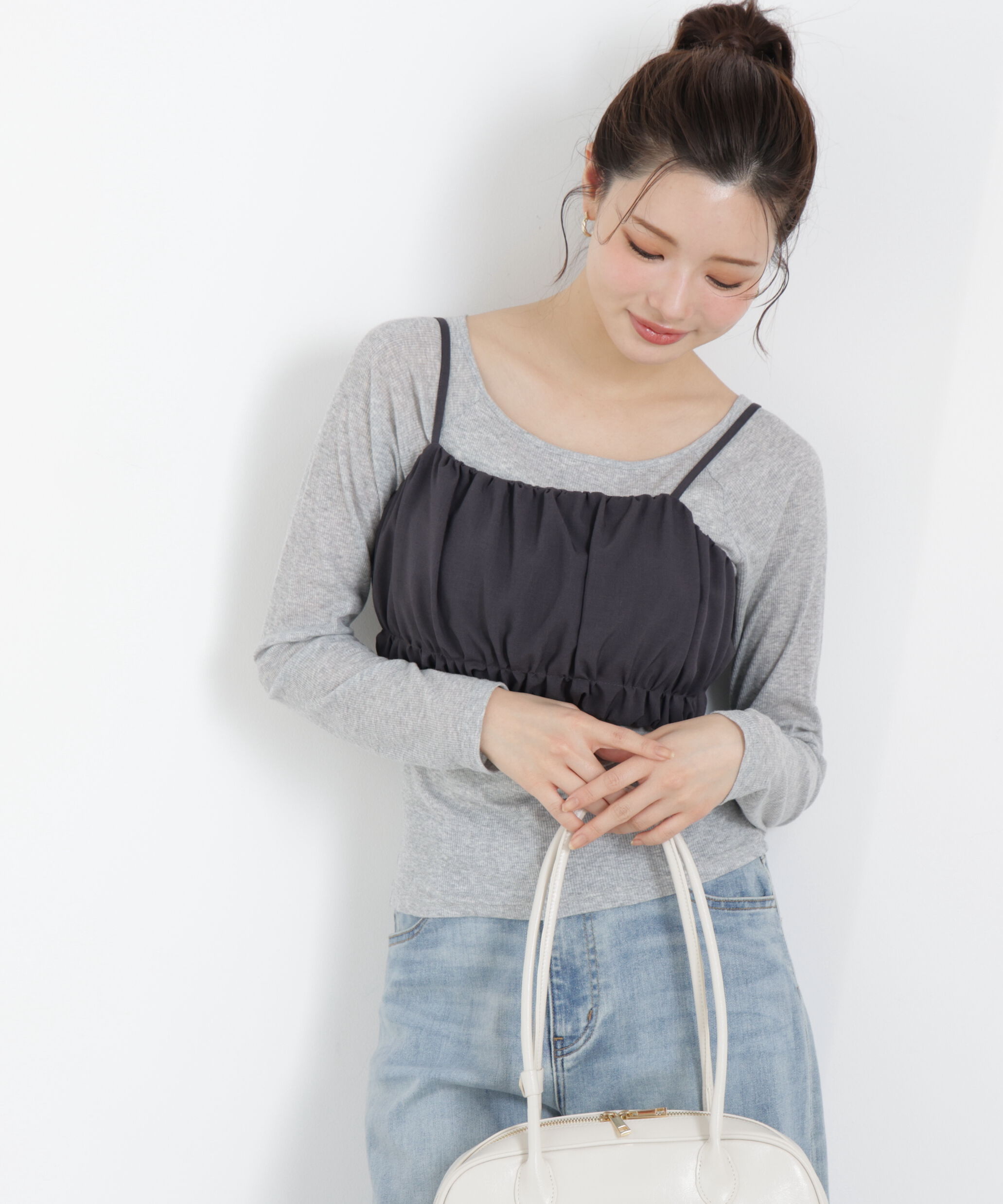 PROPORTION BODY DRESSING「ギャザービスチェ　26SS」|シャツ・ブラウス|