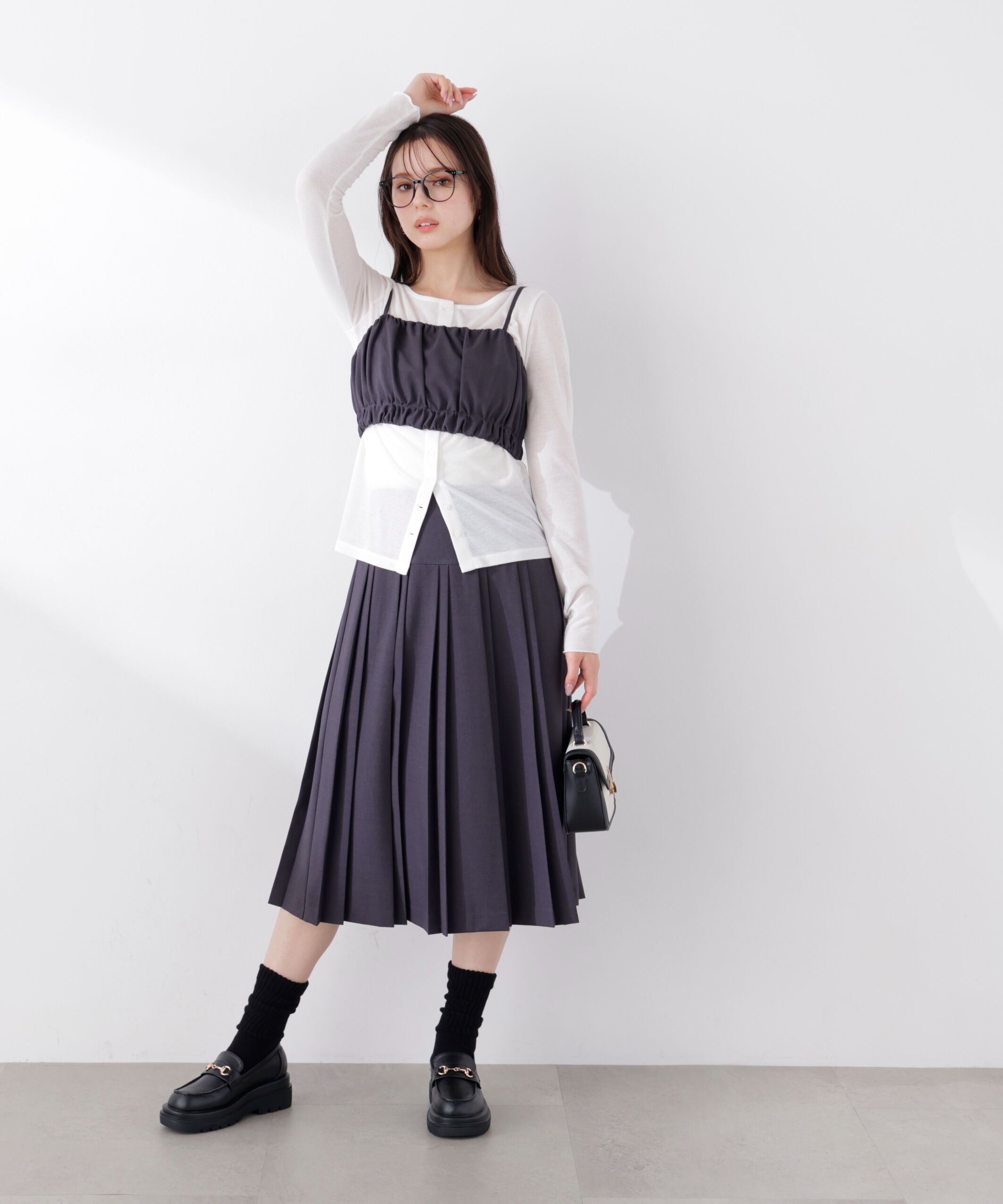 PROPORTION BODY DRESSING「ギャザービスチェ　26SS」|シャツ・ブラウス|