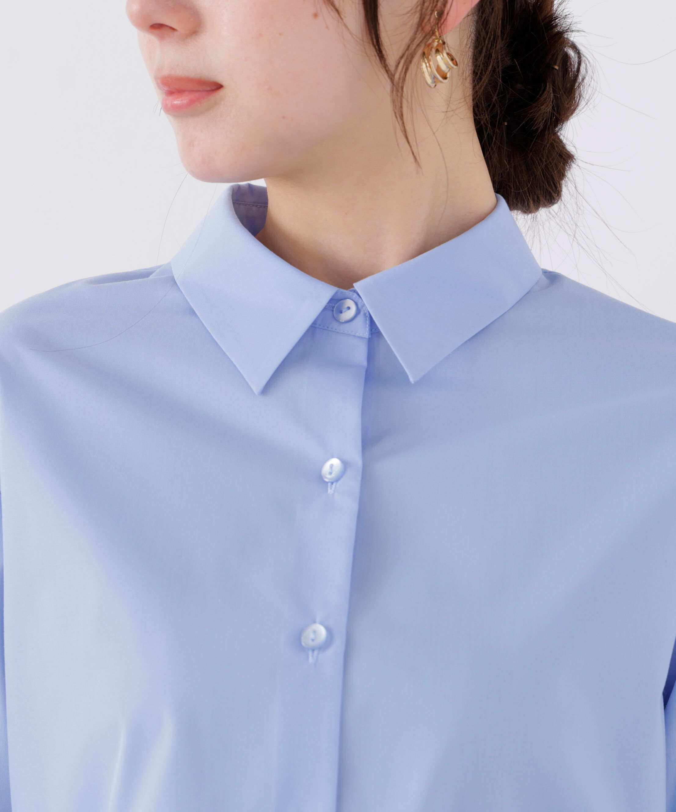 PROPORTION BODY DRESSING「〈a/mie〉ホイップフリルシャツ　26SS」|シャツ・ブラウス|