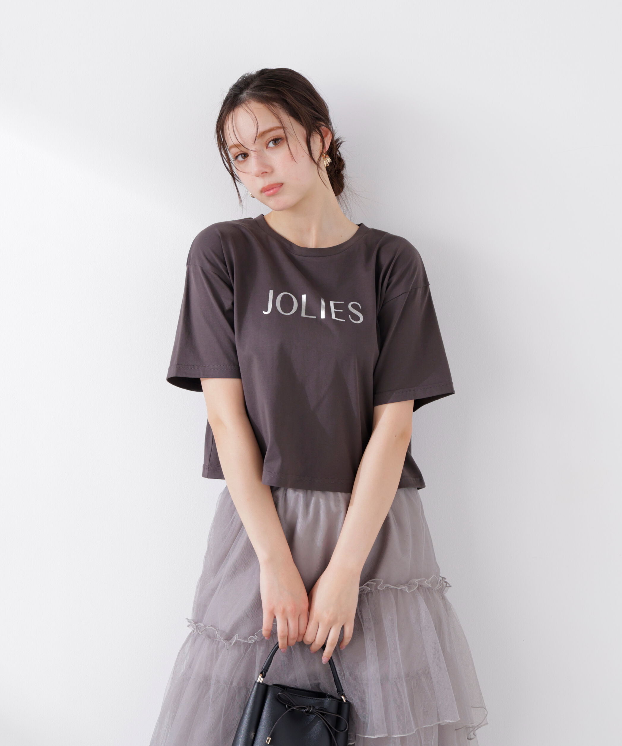 PROPORTION BODY DRESSING「ロゴTシャツ　26SS」|Tシャツ・カットソー|チャコール2
