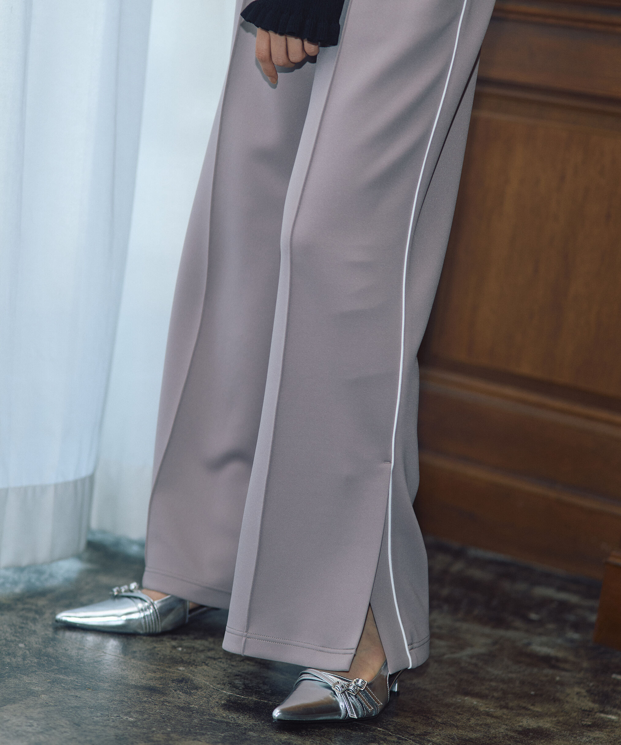 PROPORTION BODY DRESSING「＜新津のんさんコラボ＞〈a/mie〉トラックパンツ 26SS」|その他|