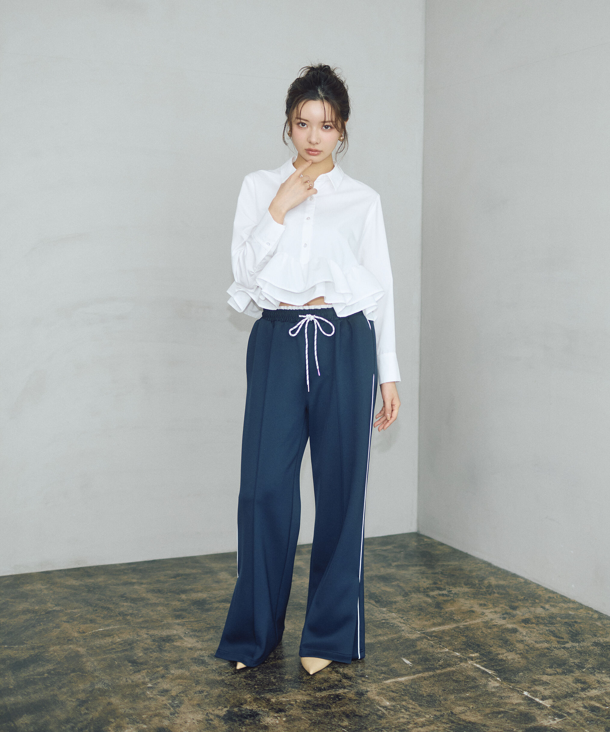 PROPORTION BODY DRESSING「＜新津のんさんコラボ＞〈a/mie〉トラックパンツ 26SS」|その他|