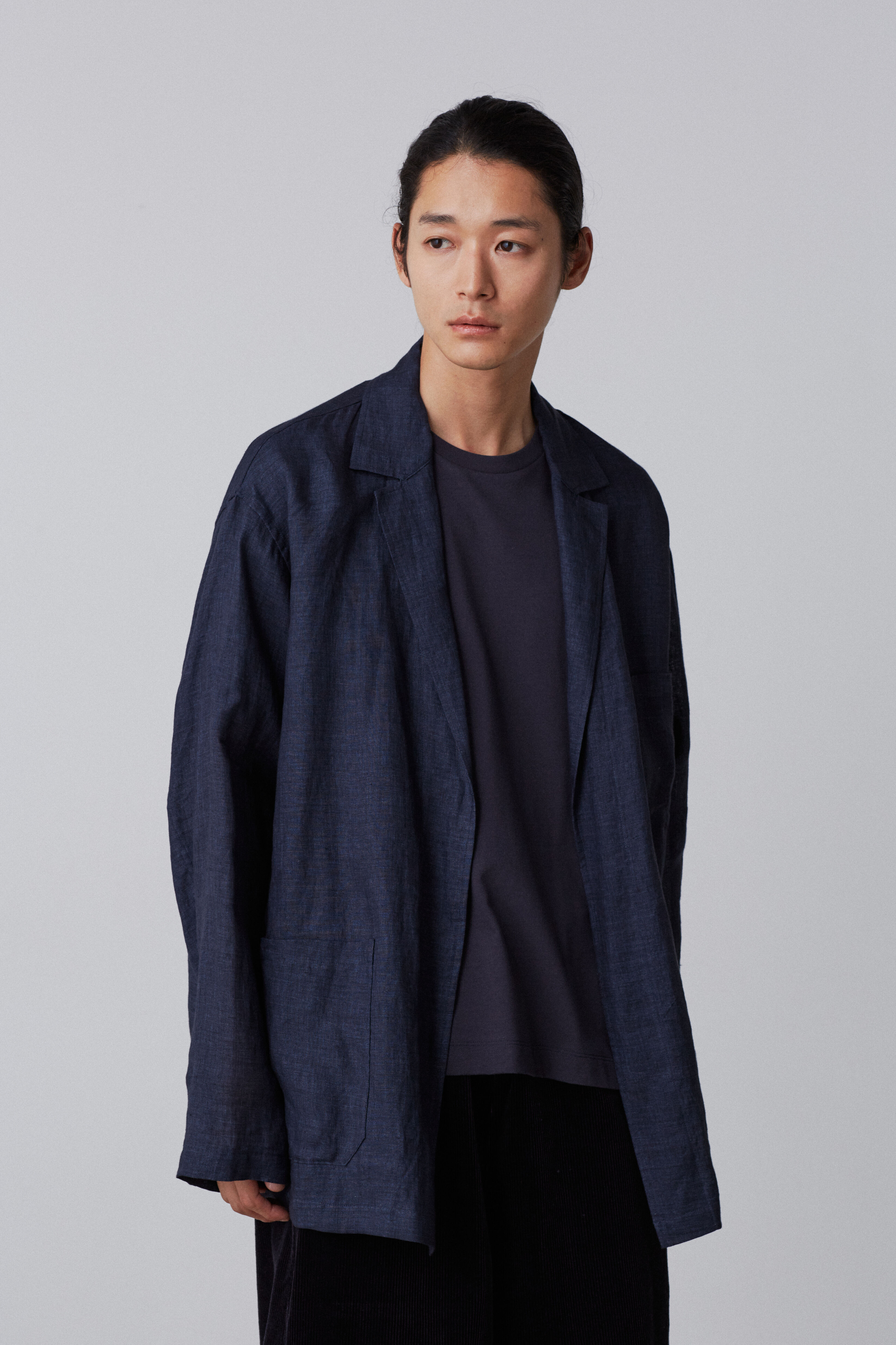 YLEVE 「YLEVE / LINEN POPLIN JACKET」|その他|ネイビー
