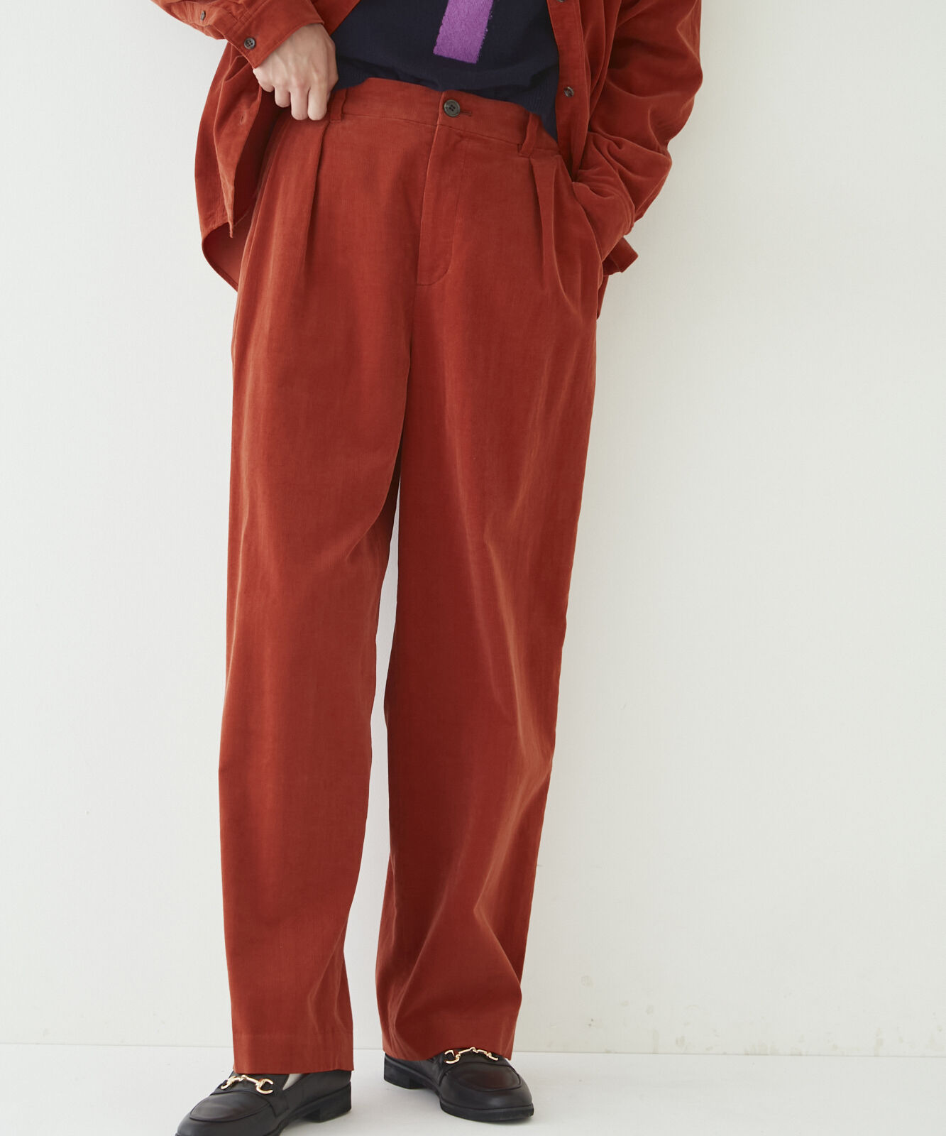  「◆エアーコールセミワイドパンツ」|その他|レンガ1