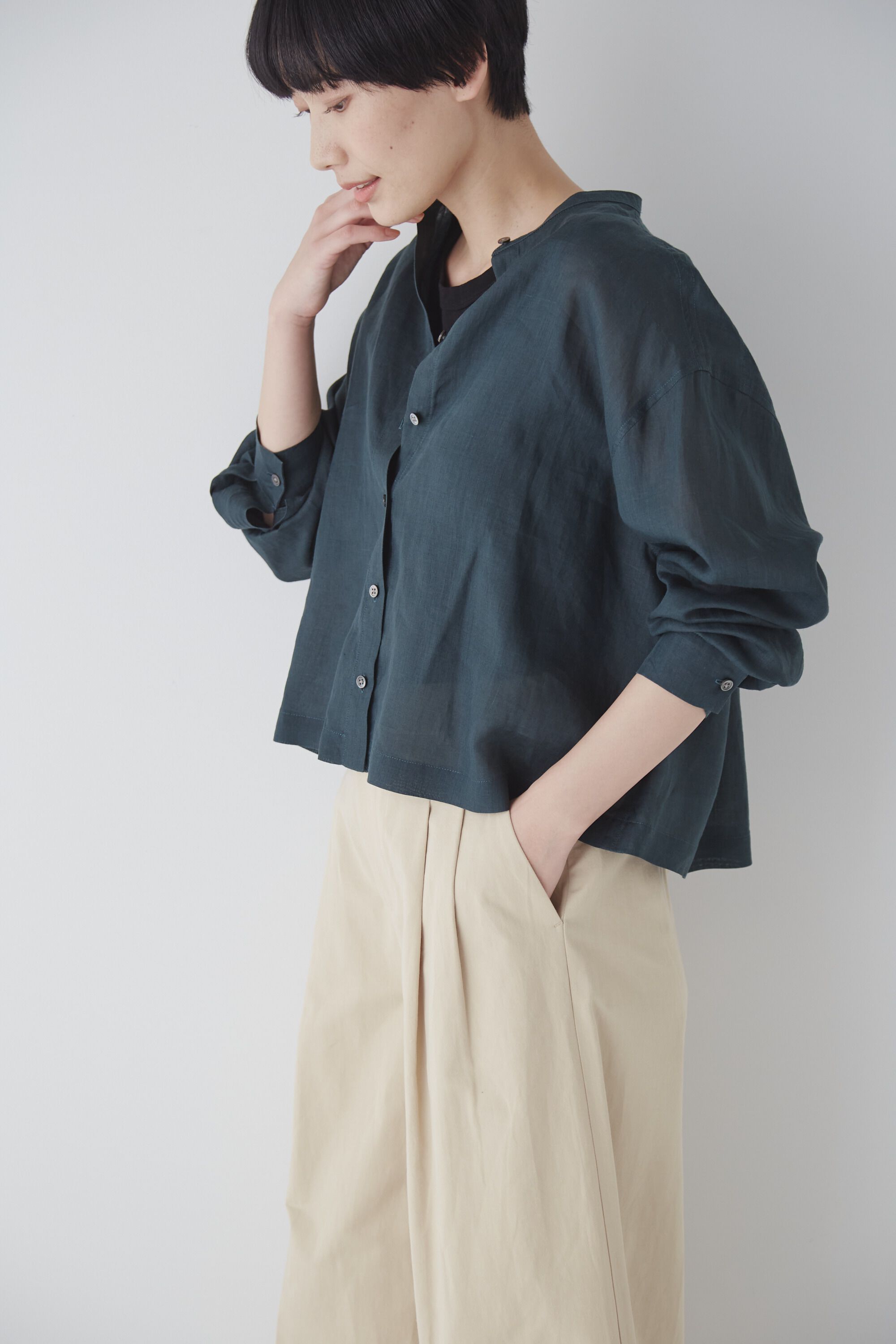  「◆１６０／１ラミーブラウス」|シャツ・ブラウス|