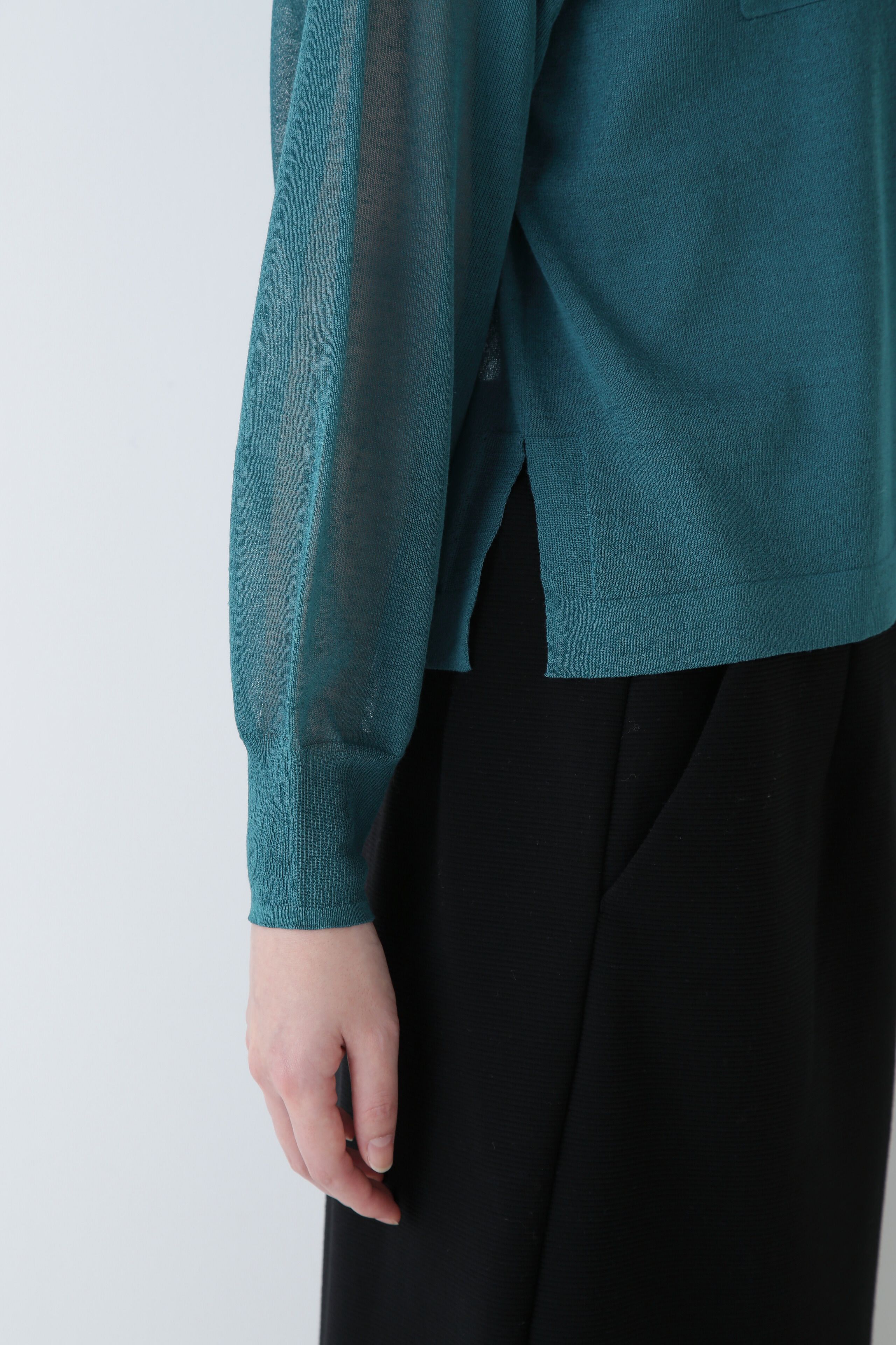  「◆シアーハイゲージニットジップアップカーディガン」|ニット・セーター|