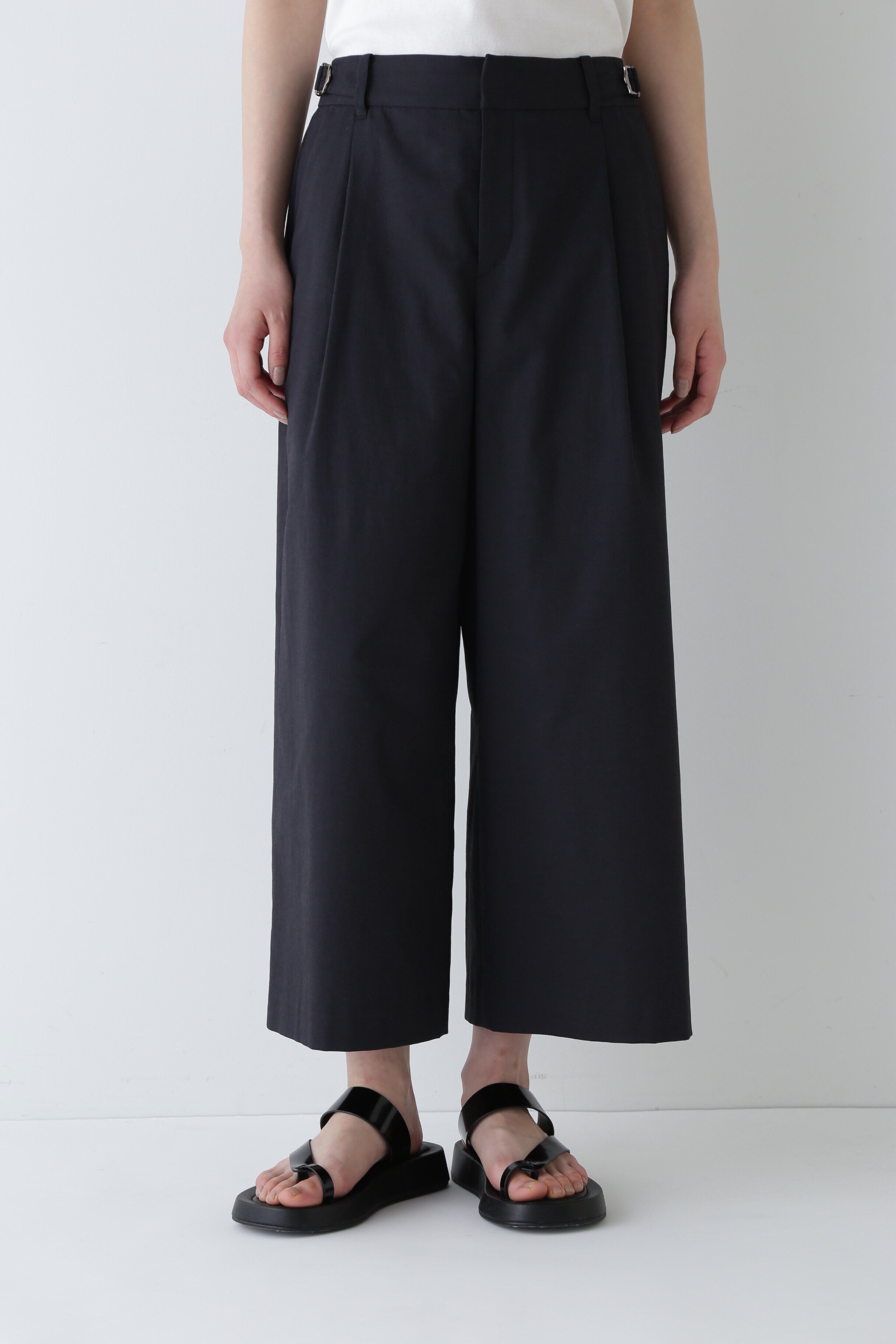  「◆クールマックス綿麻短丈ワイドパンツ」|その他|