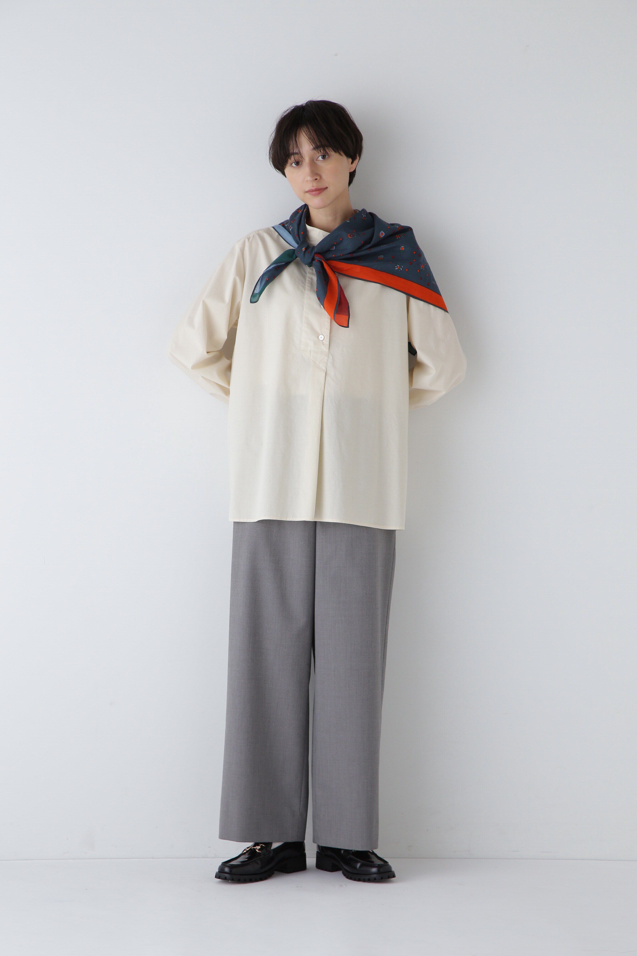  「◆セルロース綿ブロードブラウス」|シャツ・ブラウス|