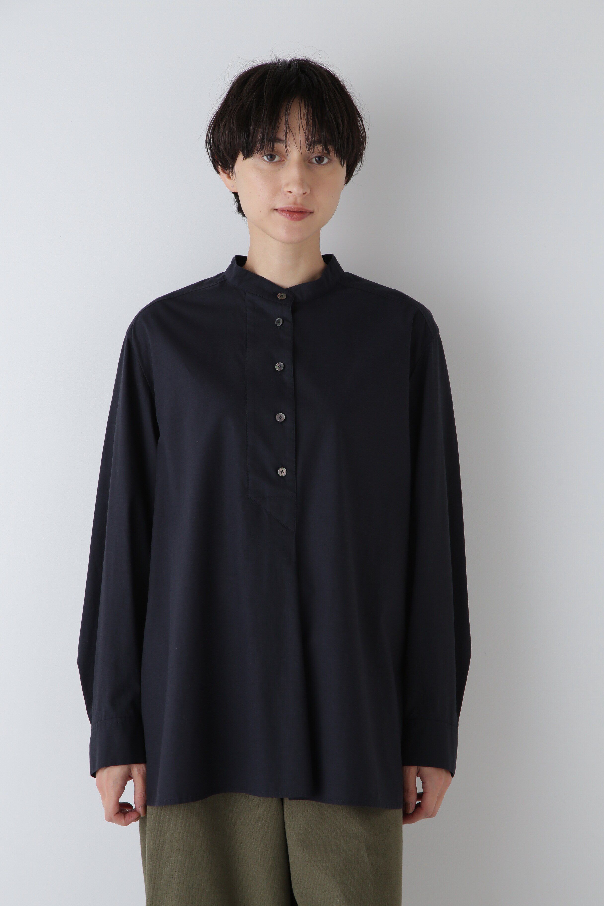  「◆セルロース綿ブロードブラウス」|シャツ・ブラウス|