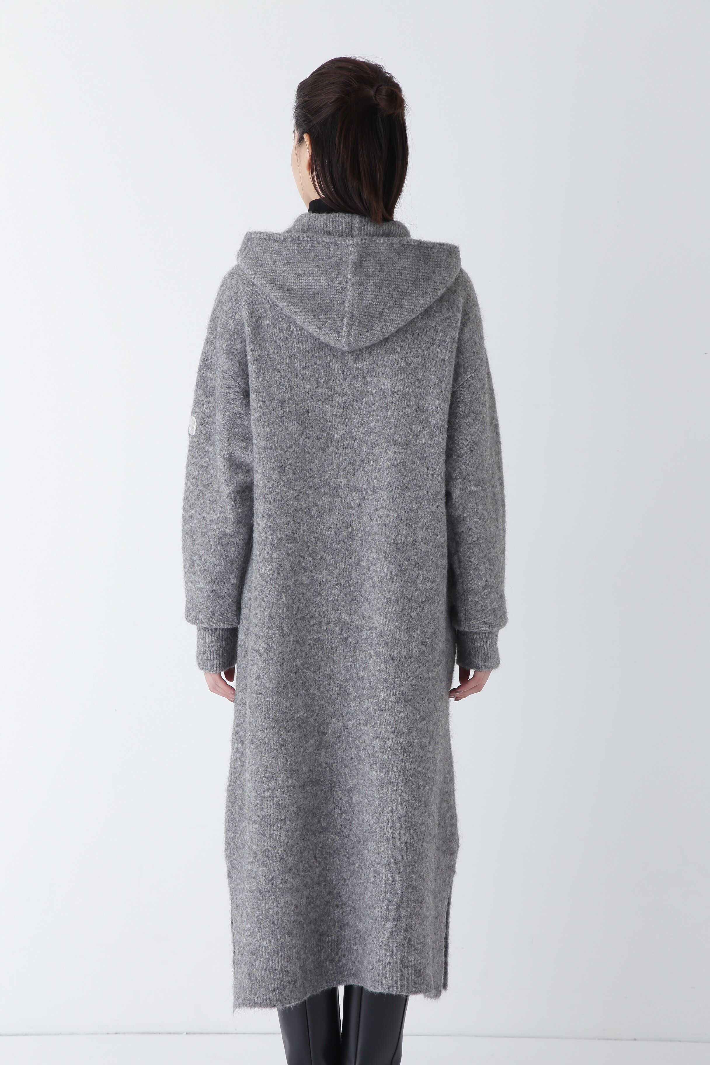  「◆モヘア混フーディーニットワンピース」|ワンピース|