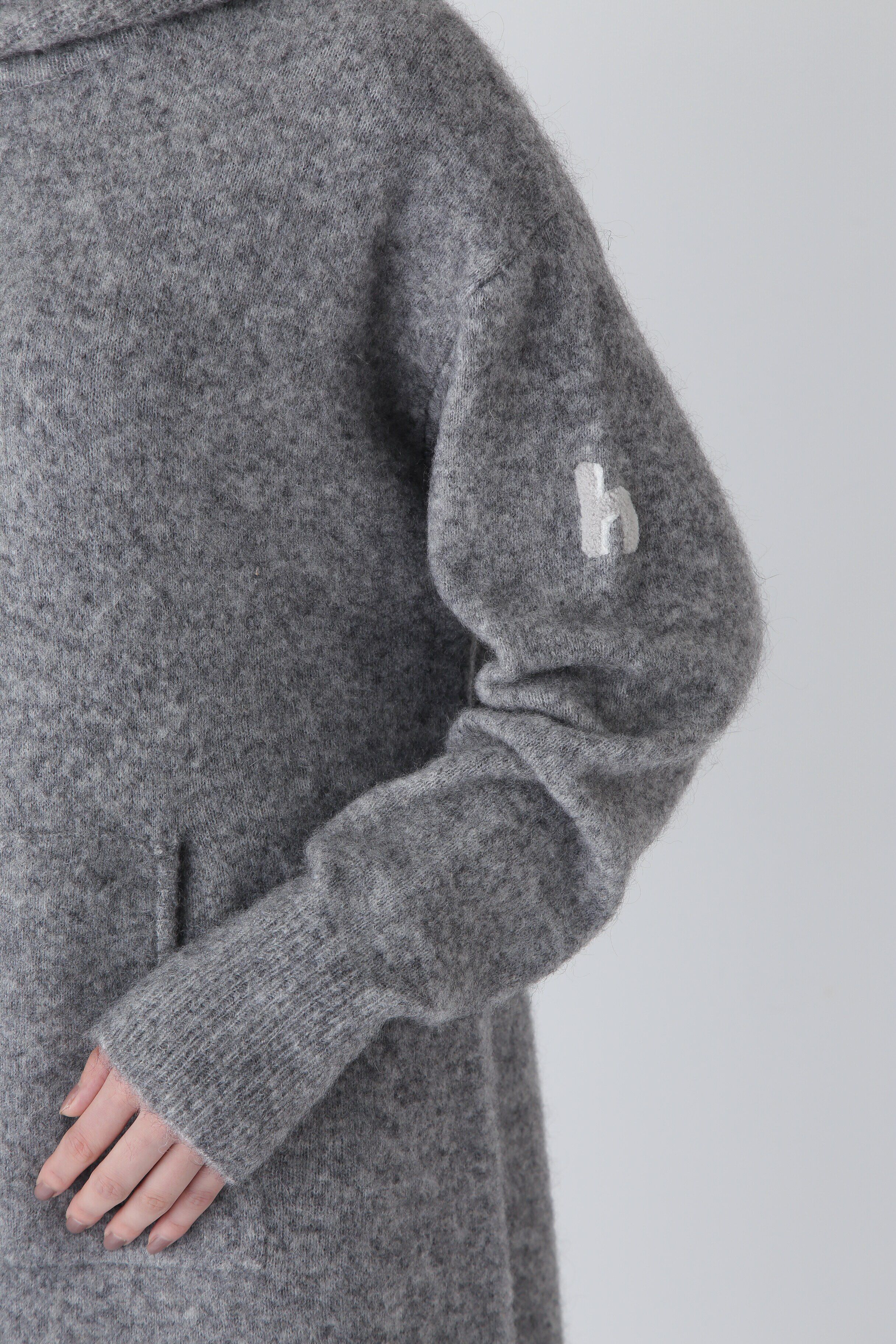  「◆モヘア混フーディーニットワンピース」|ワンピース|