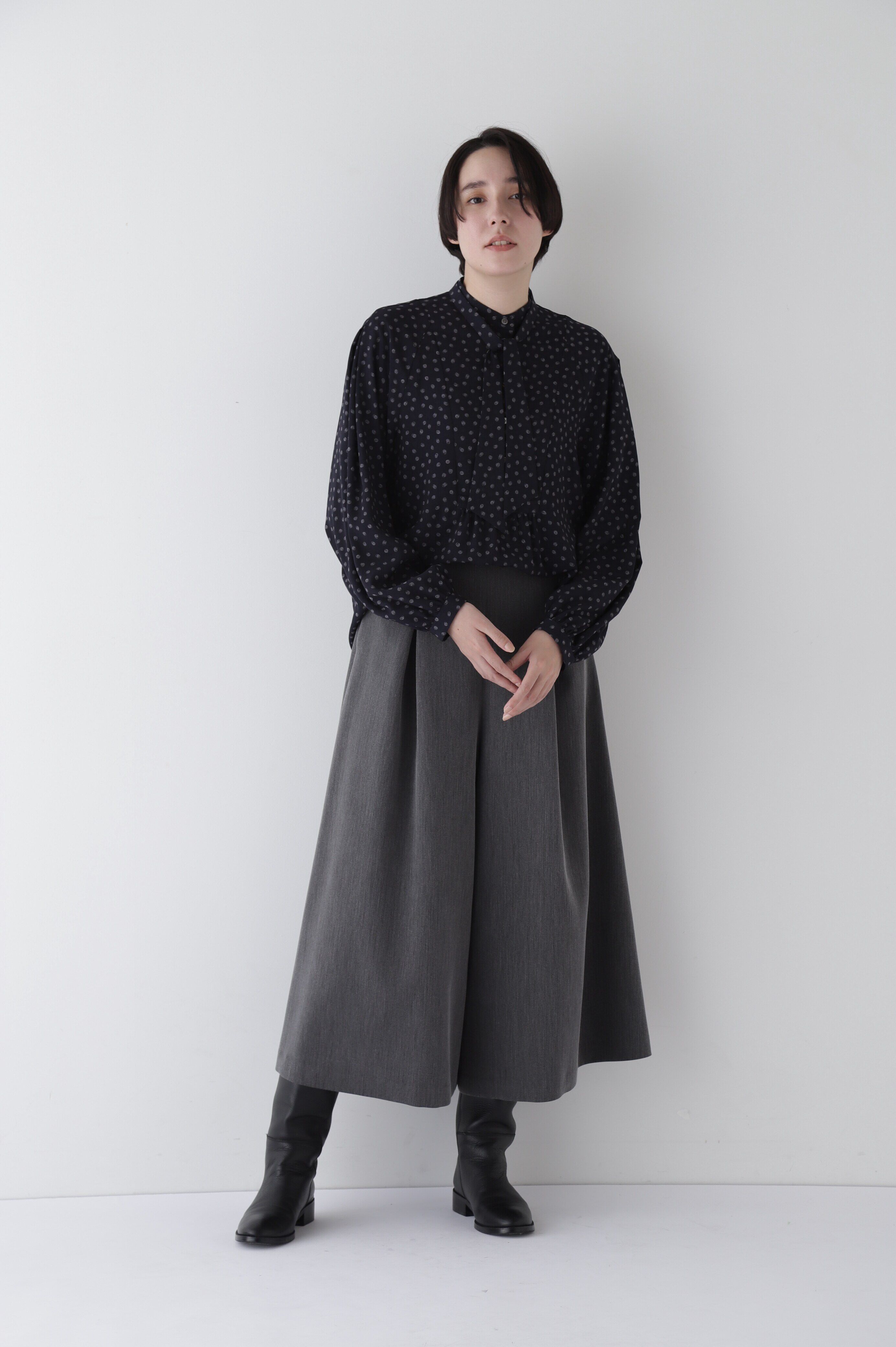  「◆タックフレアーシルエットスカーチョ」|スカート|