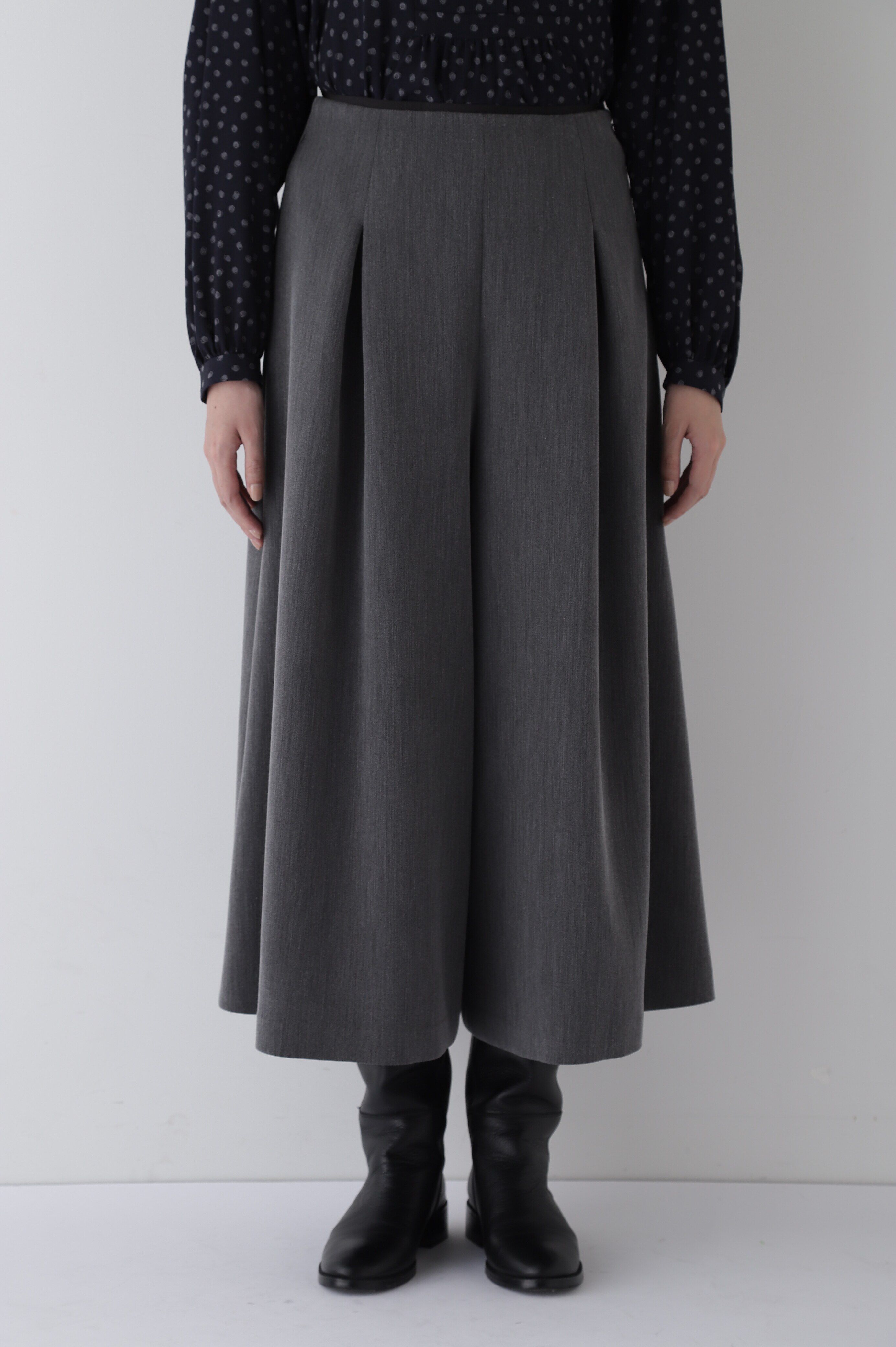  「◆タックフレアーシルエットスカーチョ」|スカート|