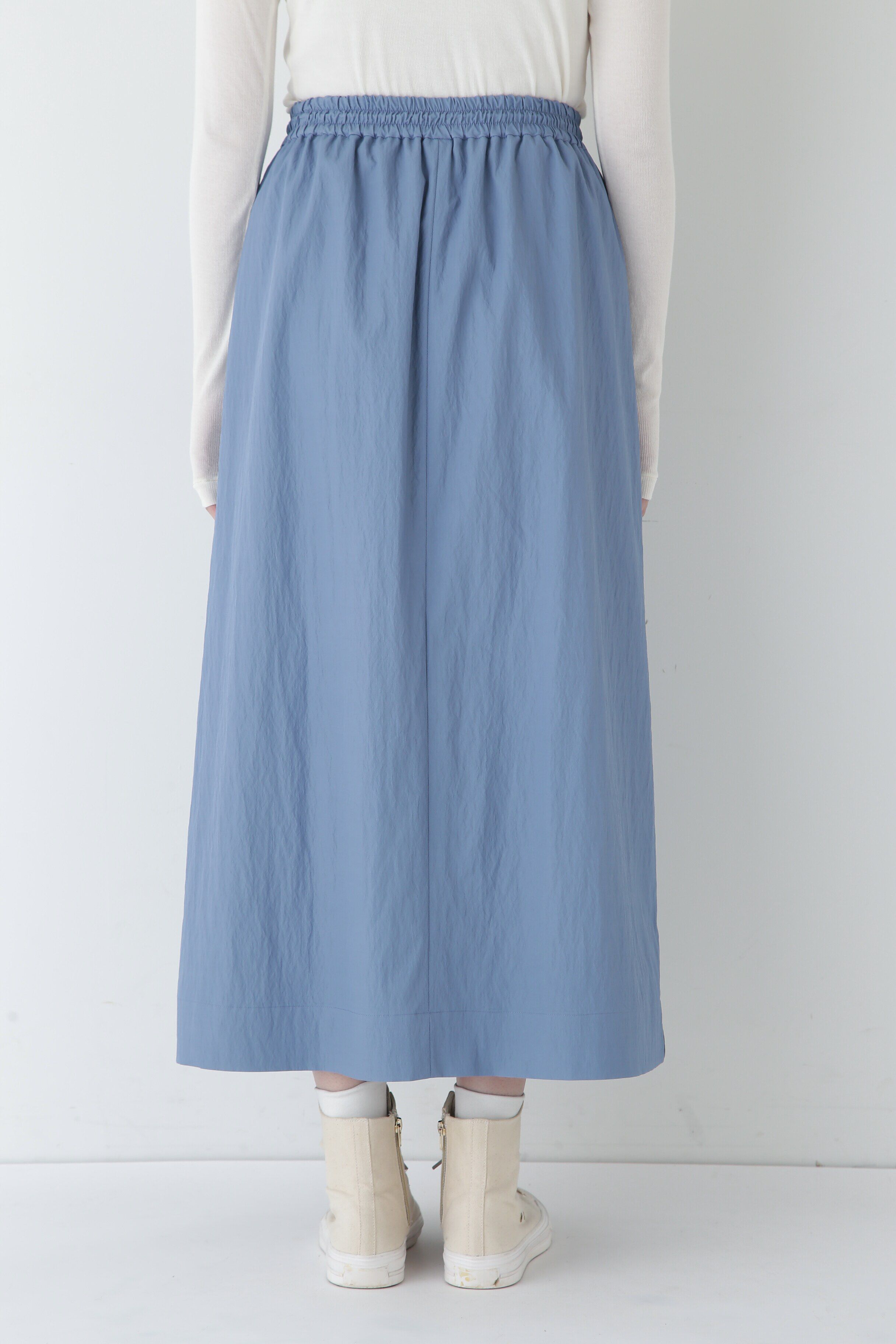  「◆マットツイル脇配色ラインスカート」|スカート|