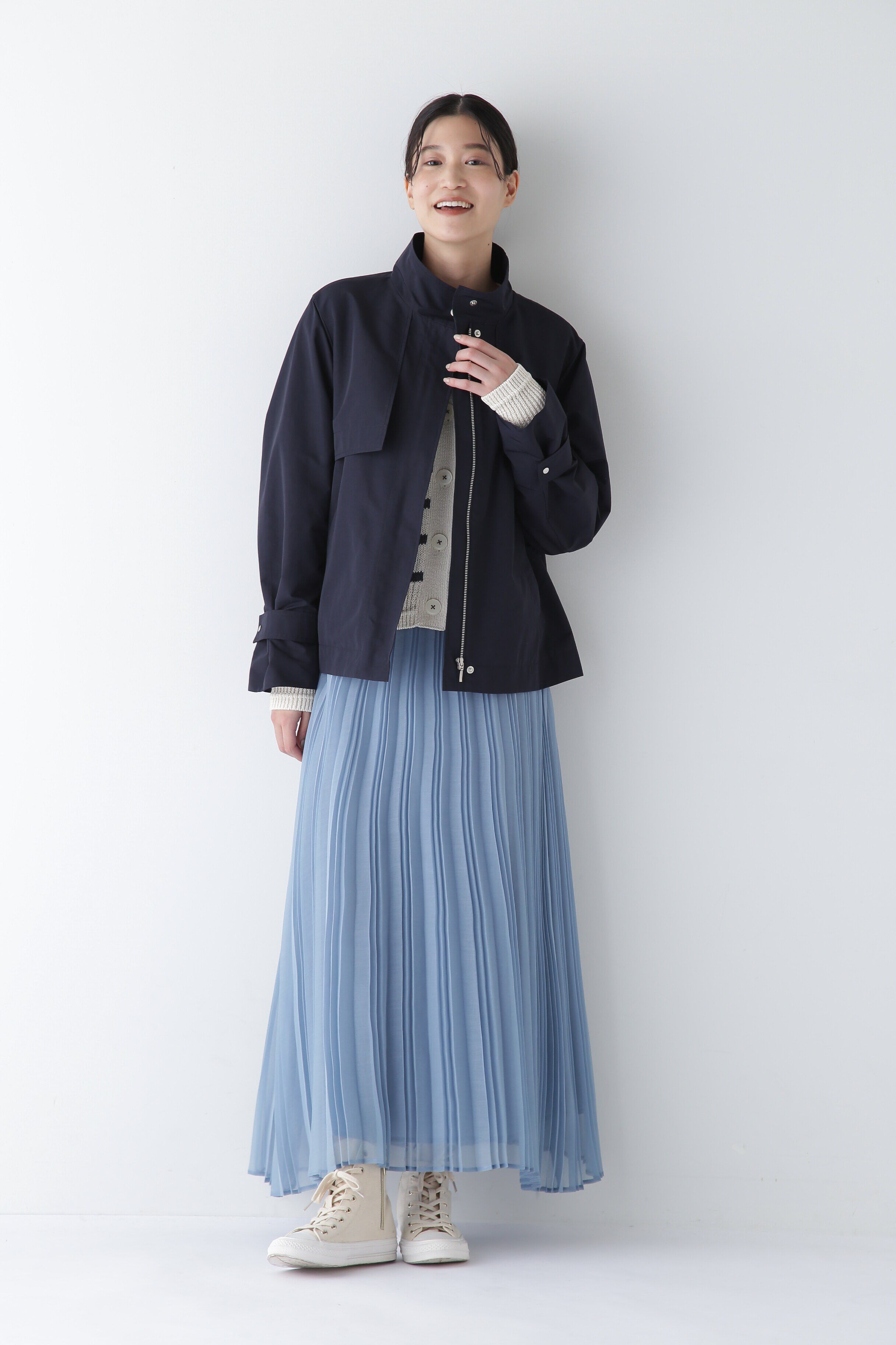  「◆【撥水】タフタトレンチディテールブルゾン」|ブルゾン・スタジャン|