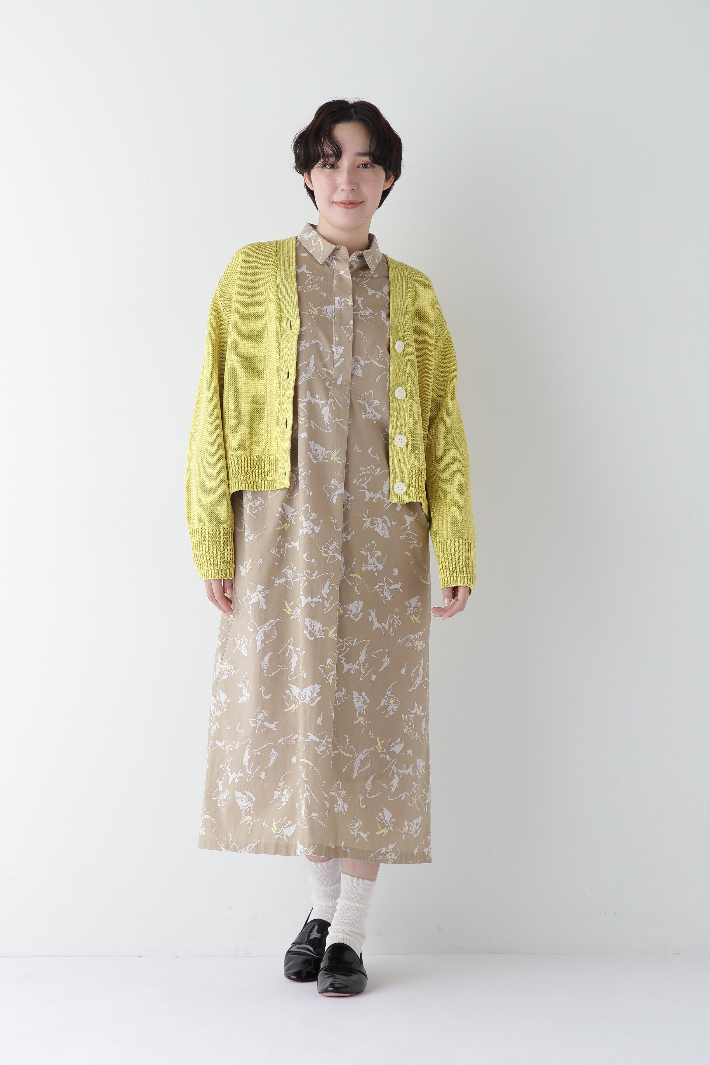  「◆ギマコットンＶネックカーディガン」|ニット・セーター|