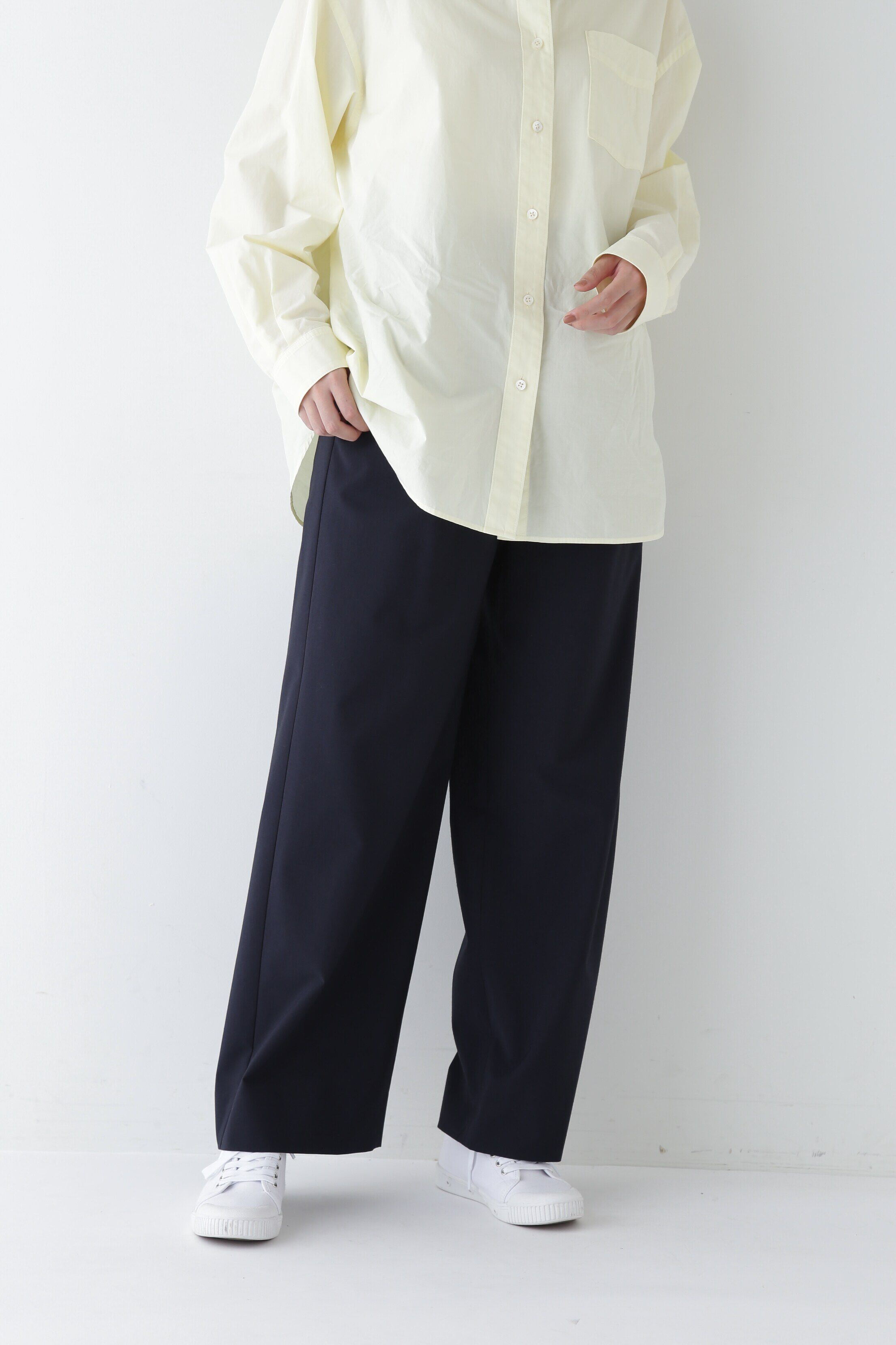  「◆Ｐレーヨン麻ポプリンマーベルトセミワイドパンツ」|その他|