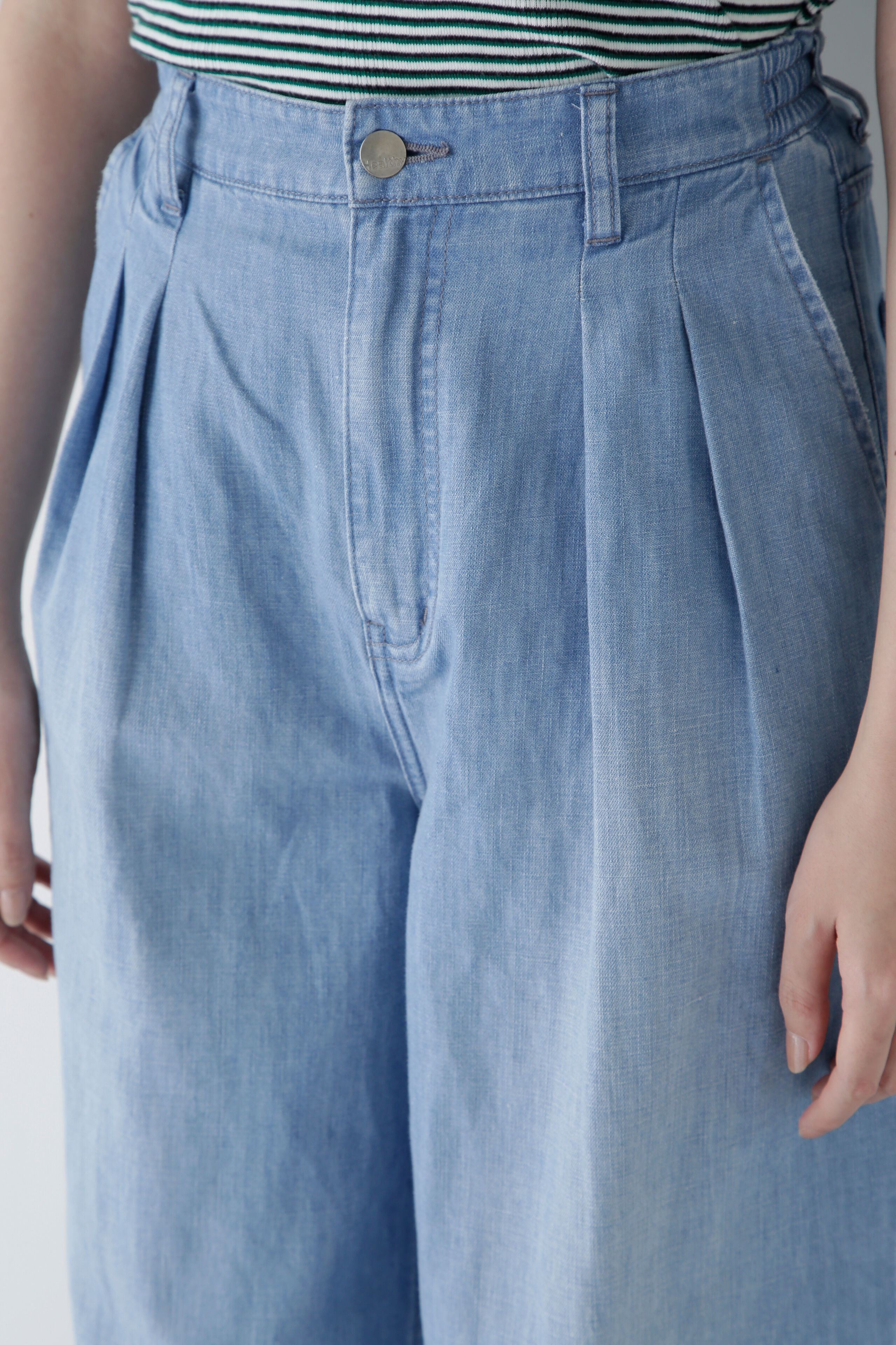  「◆タックワイドデニムパンツ」|その他|