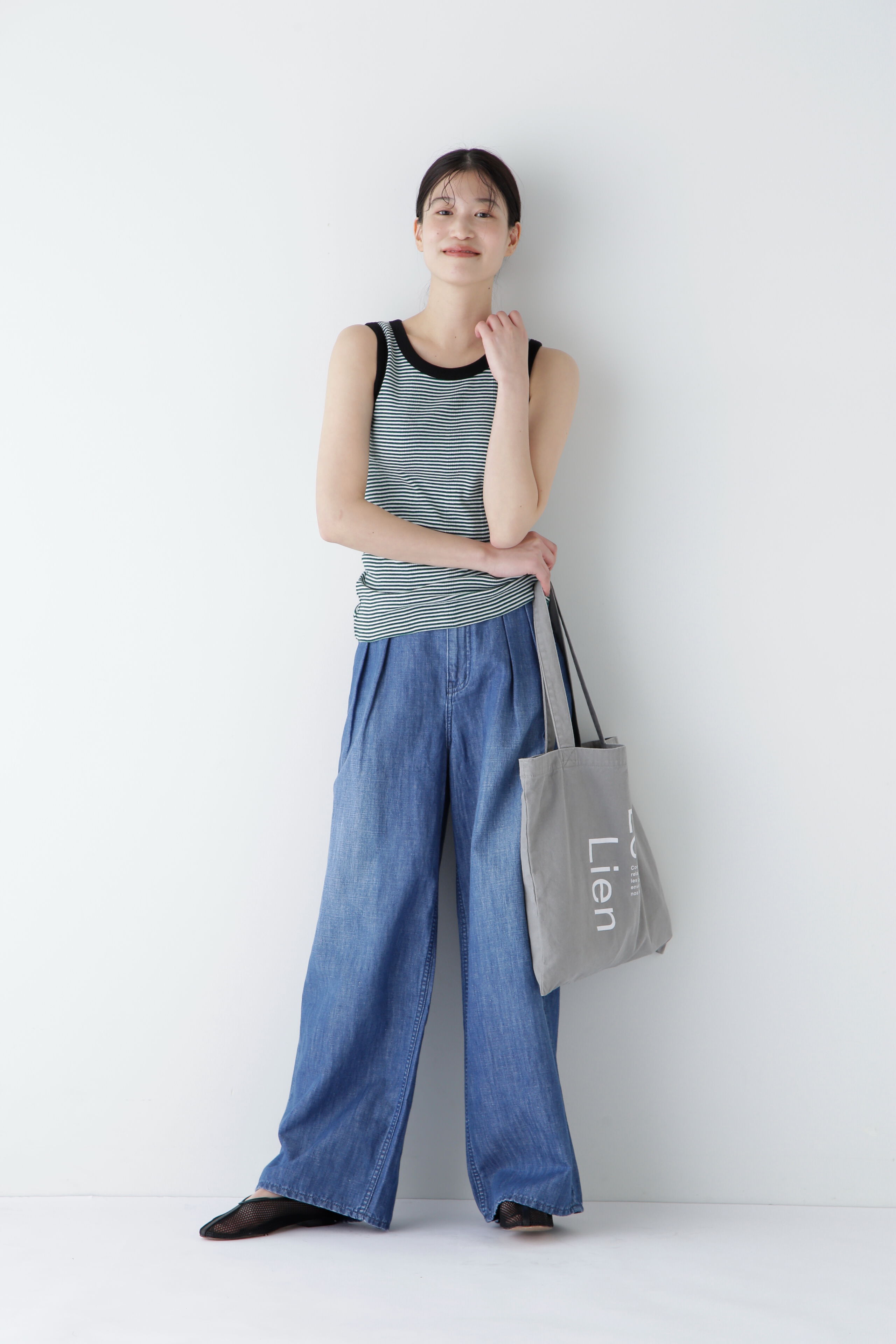  「◆タックワイドデニムパンツ」|その他|