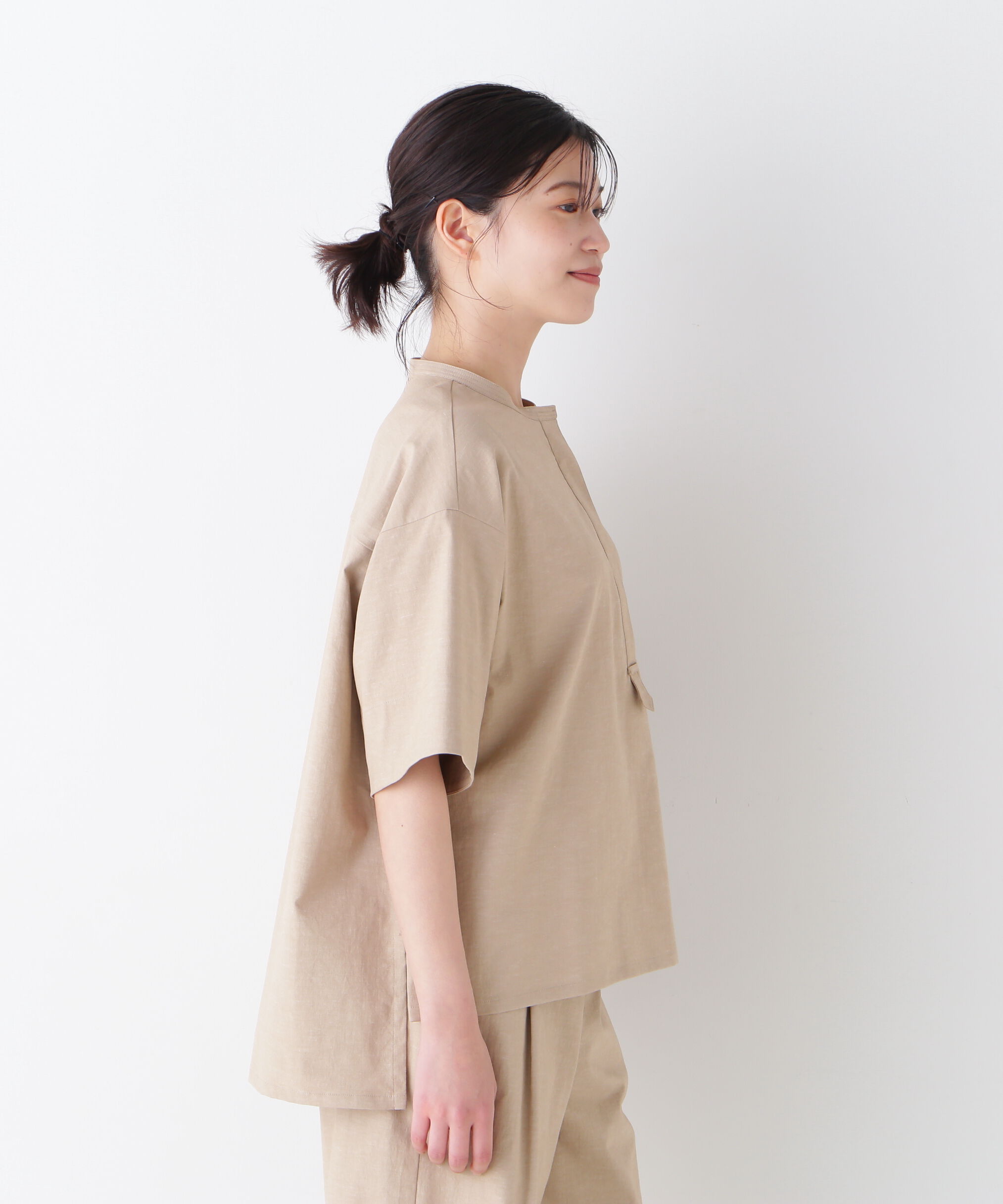  「◆クールマックス混オーバーブラウス」|シャツ・ブラウス|