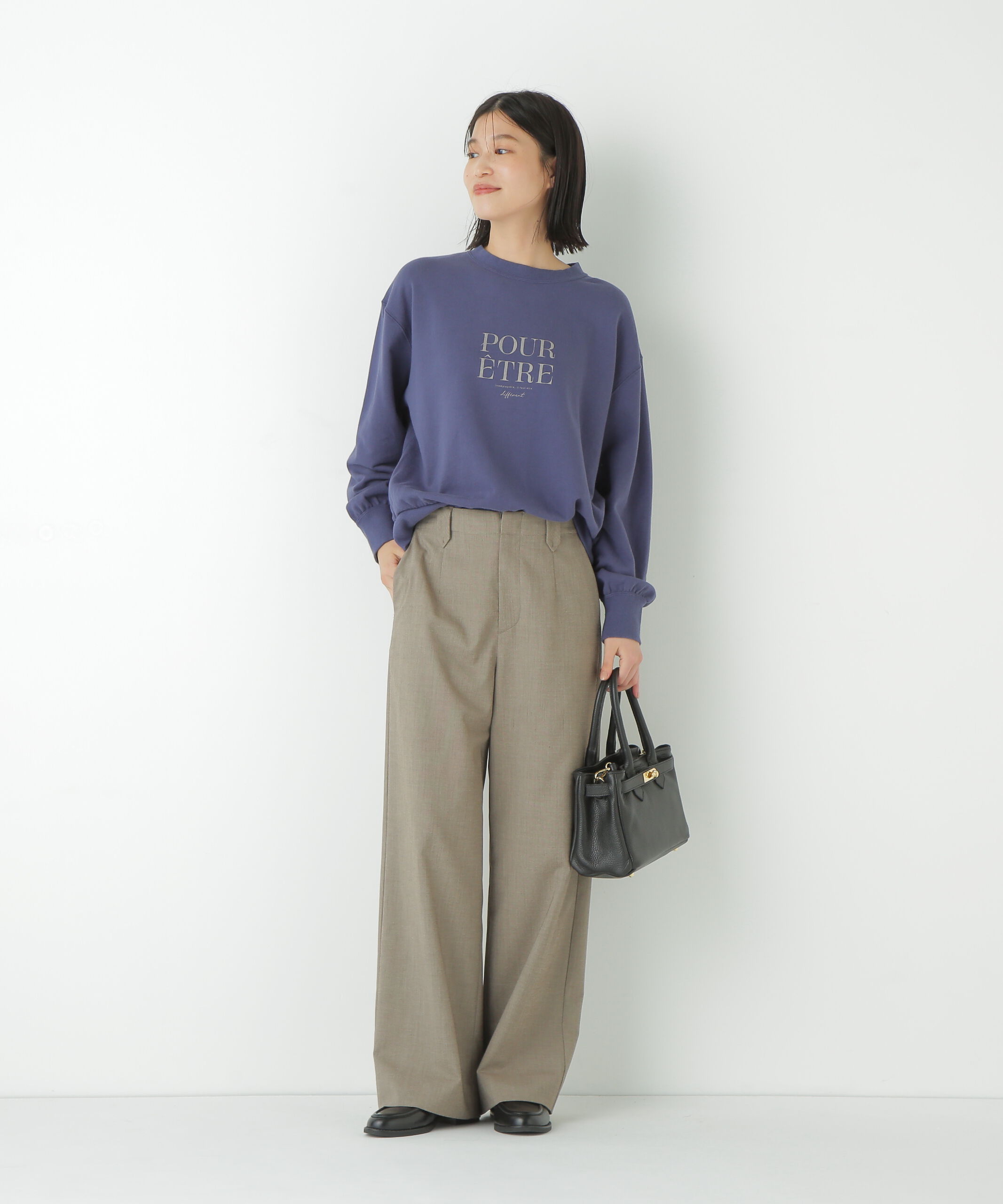  「◆強撚シャークスキンセミワイドパンツ」|その他|