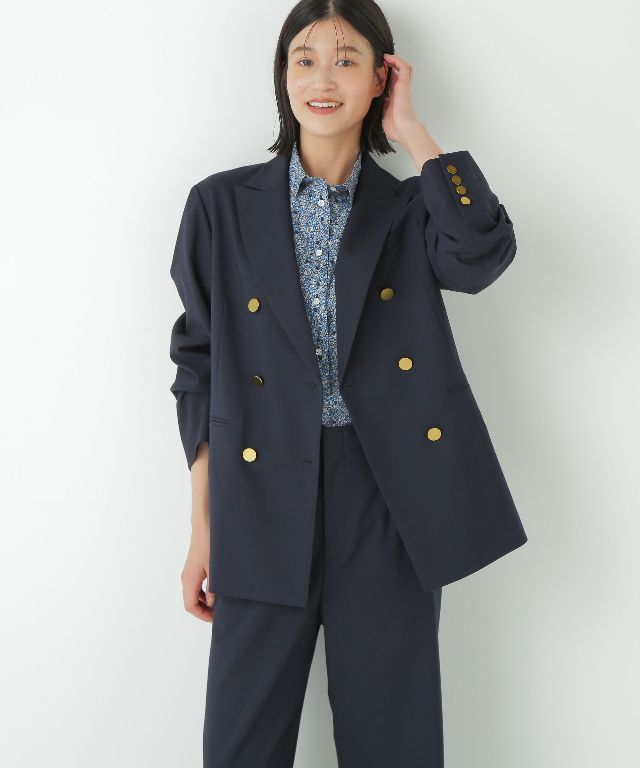  「◆強撚シャークスキンピークドラペルジャケット」|その他|