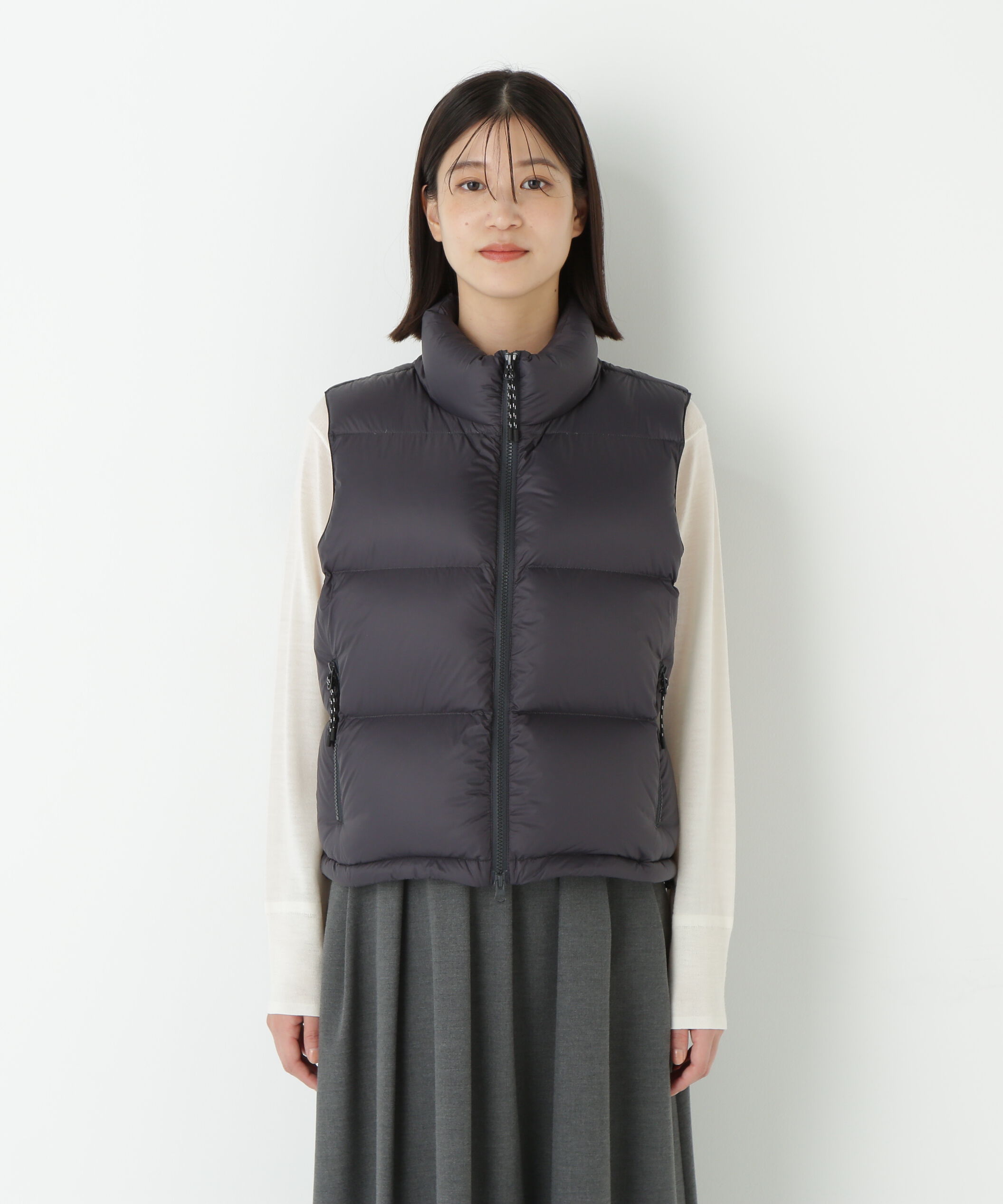  「◆ボリュームスタンドダウンベスト」|ブルゾン・スタジャン|