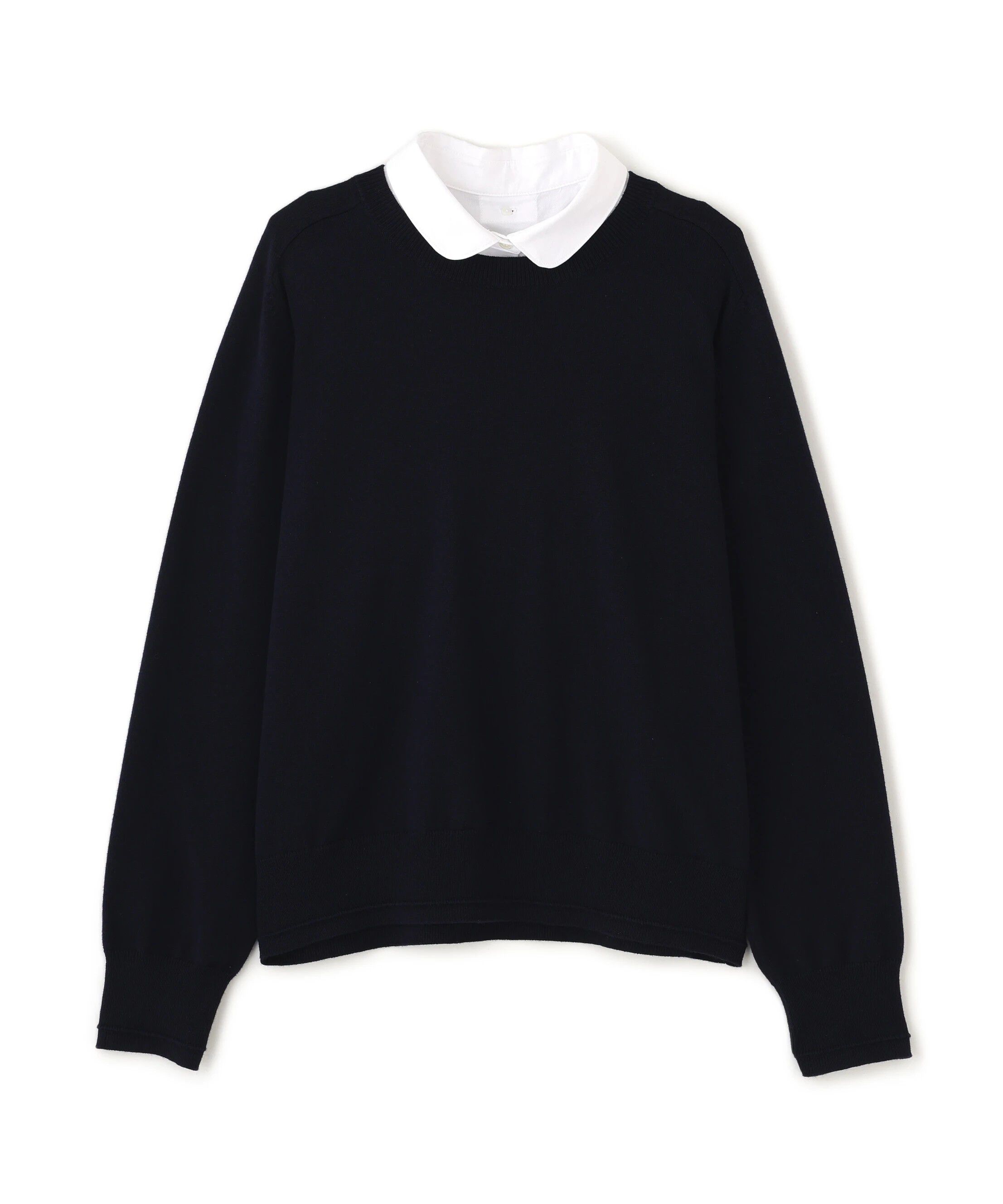  「◆ウールコットンシャツカラーニット」|ニット・セーター|