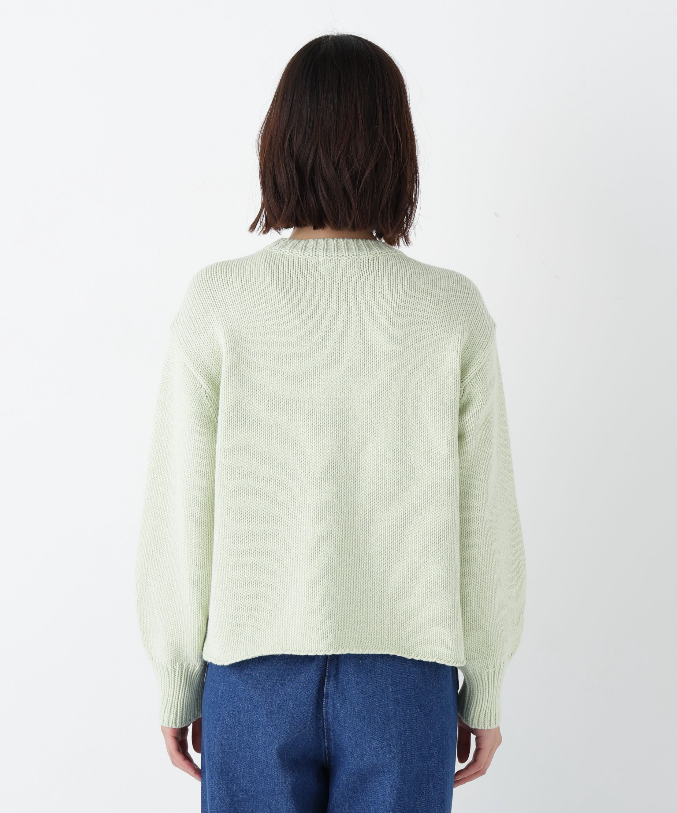  「◆《ウォッシャブル》コットンミックスローゲージニットプルオーバー」|ニット・セーター|