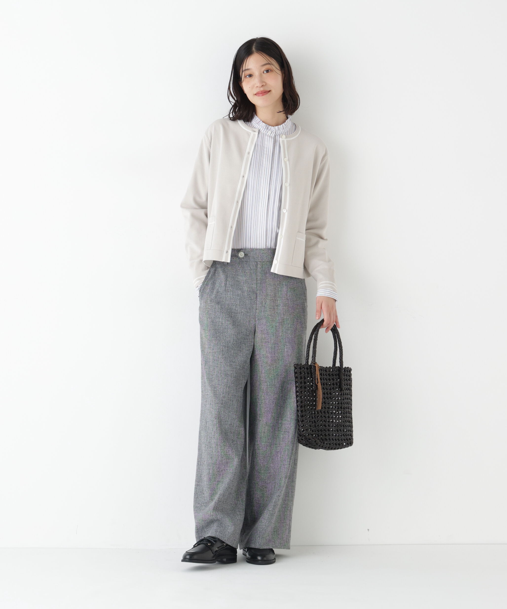  「◆《ｳｫｯｼｬﾌﾞﾙ》ｵｰｶﾞﾆｯｸｺｯﾄﾝ混ﾌﾟﾚｰﾃｨﾝｸﾞﾗ 」|ニット・セーター|